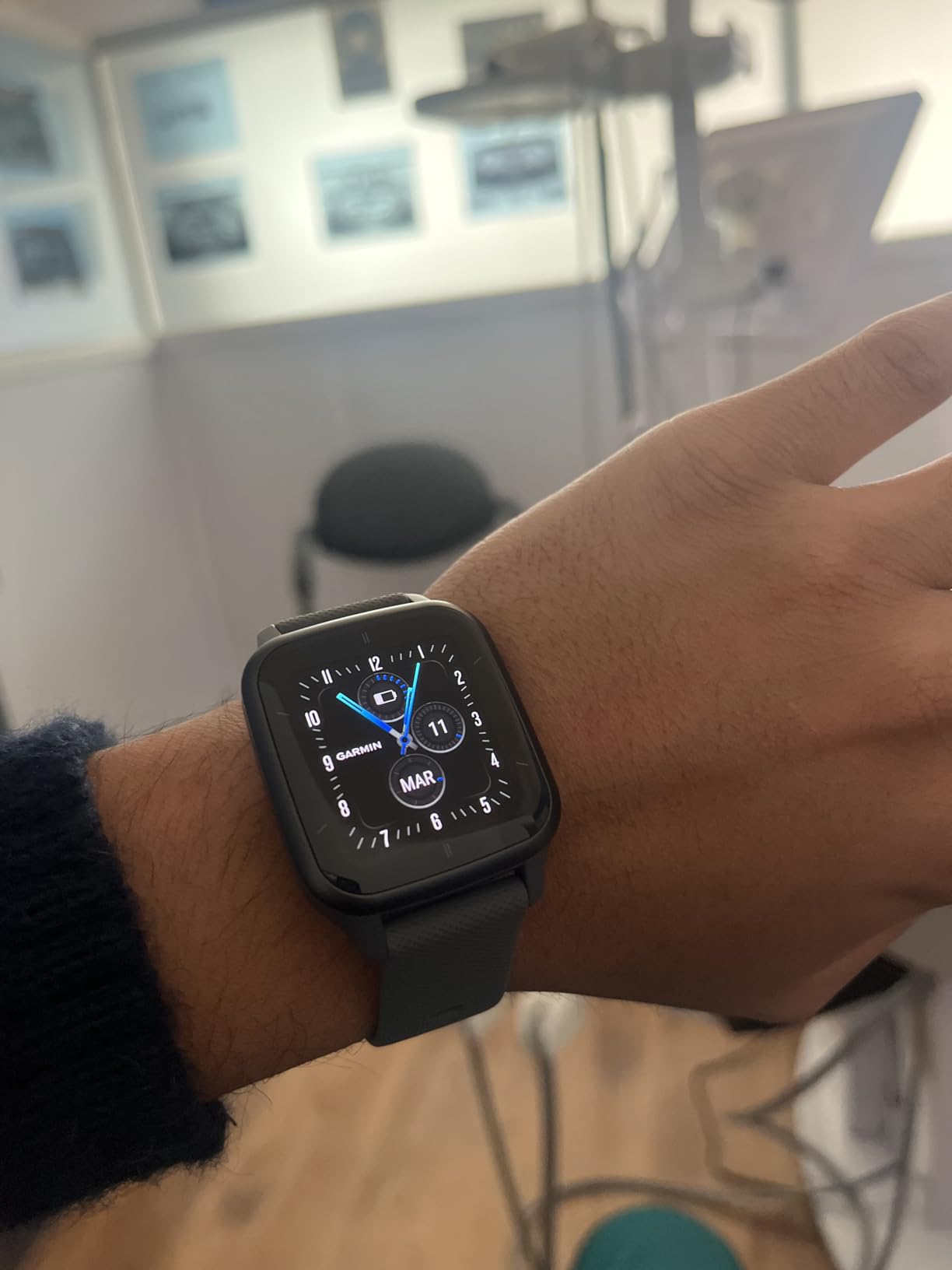 Garmin Venu® Sq 2 GPS Smartwatch, All-Day Health Monitoring, Long-Lasting Battery Life, AMOLED Display, Slate and Shadow Gray Customer Review Garmin Venu® Sq 2 GPS Smartwatch, All-Day Health Monitoring, Long-Lasting Battery Life, AMOLED Display, Slate and Shadow Gray - Customer Photo 1