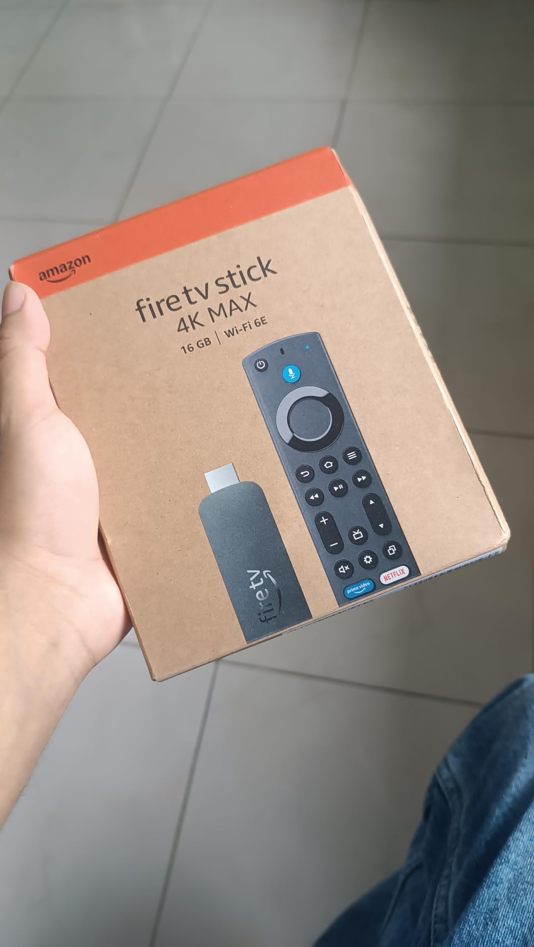 Amazon Fire TV Stick 4K Max streaming device, with AI-powered Fire TV Search, supports Wi-Fi 6E, free & live TV without cable or satellite Customer Review Amazon Fire TV Stick 4K Max streaming device, with AI-powered Fire TV Search, supports Wi-Fi 6E, free & live TV without cable or satellite - Customer Photo 4