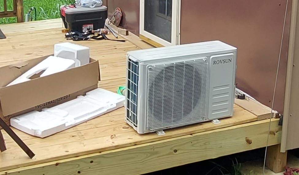 ROVSUN 9000 BTU Wifi Enabled Mini Split Air Conditioner & Heater with Inverter, 19 SEER2 Energy Saving 115V Ductless Split AC Unit with Pre-Charged Condenser, Heat Pump & Installation Kit - Customer Photo 1
