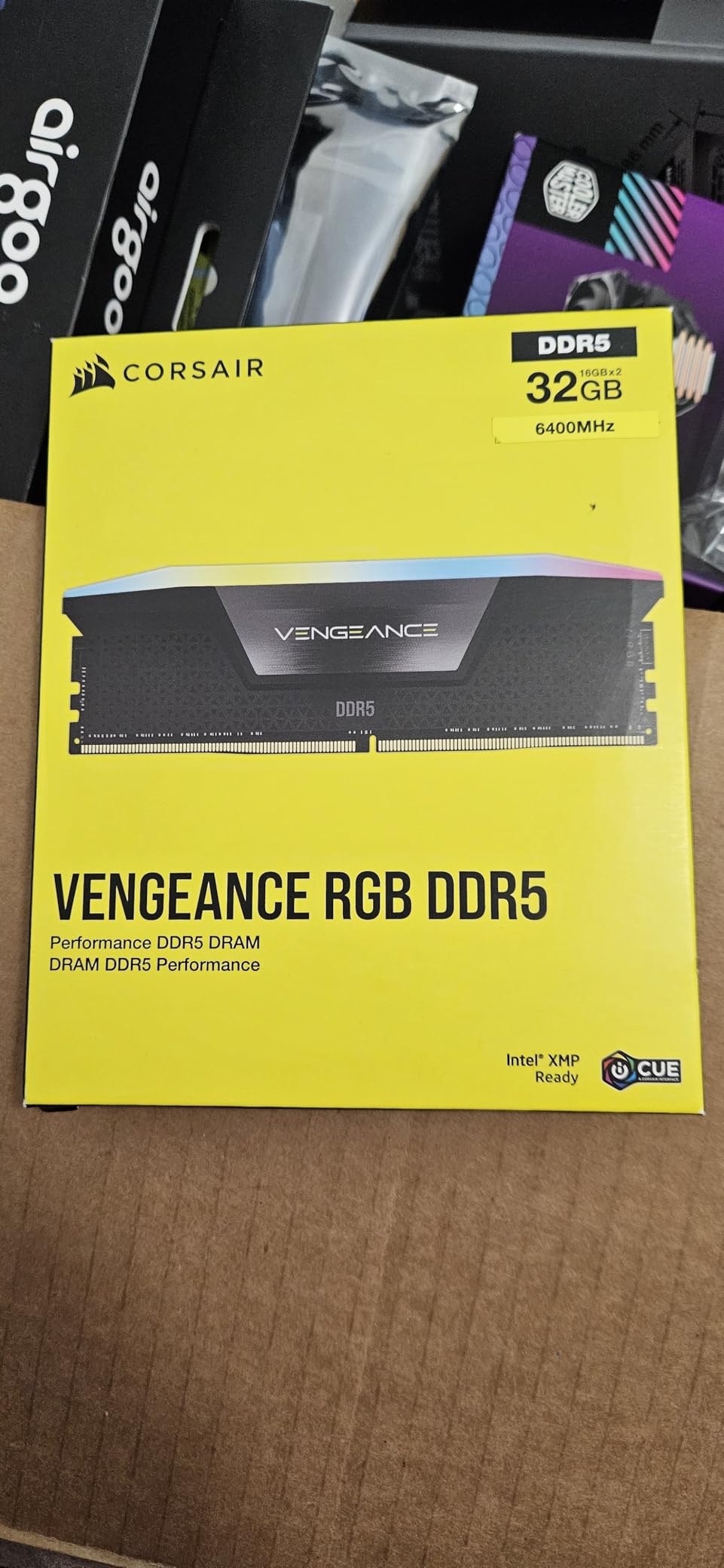 CORSAIR VENGEANCE RGB DDR5 RAM 32GB (2x16GB) 6400MHz CL36-48-48-104 1.35V Intel XMP 3.0 Desktop Computer Memory - Black (CMH32GX5M2B6400C36) Customer Review CORSAIR VENGEANCE RGB DDR5 RAM 32GB (2x16GB) 6400MHz CL36-48-48-104 1.35V Intel XMP 3.0 Desktop Computer Memory - Black (CMH32GX5M2B6400C36) - Customer Photo 2