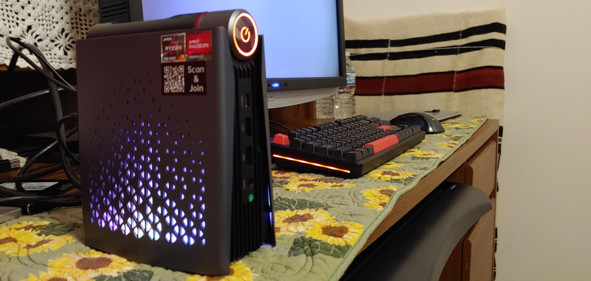 ACEMAGICIAN S3A Light Gaming Mini PC, Ryzen 7 5875U, 32GB DDR4 1TB SSD Mini Computers RGB Lights, Office Desktop Computer WiFi6, BT5.2, Dual Channel, 4K Dual Display, Preinstalled Win11Pro Customer Review ACEMAGICIAN S3A Light Gaming Mini PC, Ryzen 7 5875U, 32GB DDR4 1TB SSD Mini Computers RGB Lights, Office Desktop Computer WiFi6, BT5.2, Dual Channel, 4K Dual Display, Preinstalled Win11Pro - Customer Photo 3