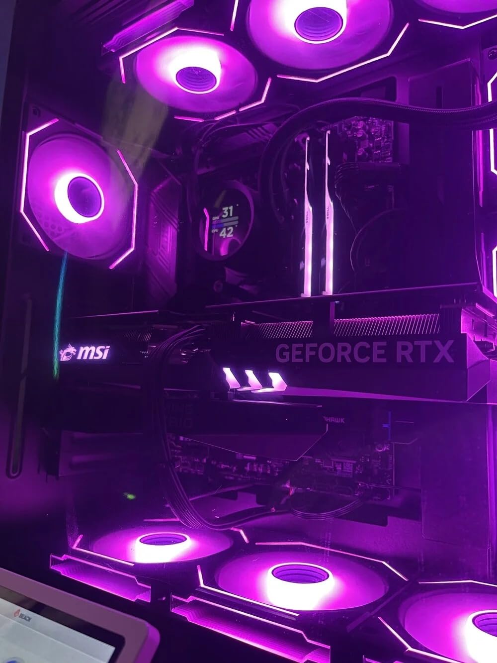 G.SKILL Trident Z5 RGB Series DDR5 RAM (Intel XMP 3.0 & AMD Expo) 64GB (2x32GB) 6000MT/s CL36-36-36-96 1.35V Desktop Computer Memory U-DIMM - Matte Black (F5-6000J3636F32GX2-TZ5RK) Customer Review G.SKILL Trident Z5 RGB Series DDR5 RAM (Intel XMP 3.0 & AMD Expo) 64GB (2x32GB) 6000MT/s CL36-36-36-96 1.35V Desktop Computer Memory U-DIMM - Matte Black (F5-6000J3636F32GX2-TZ5RK) - Customer Photo 3