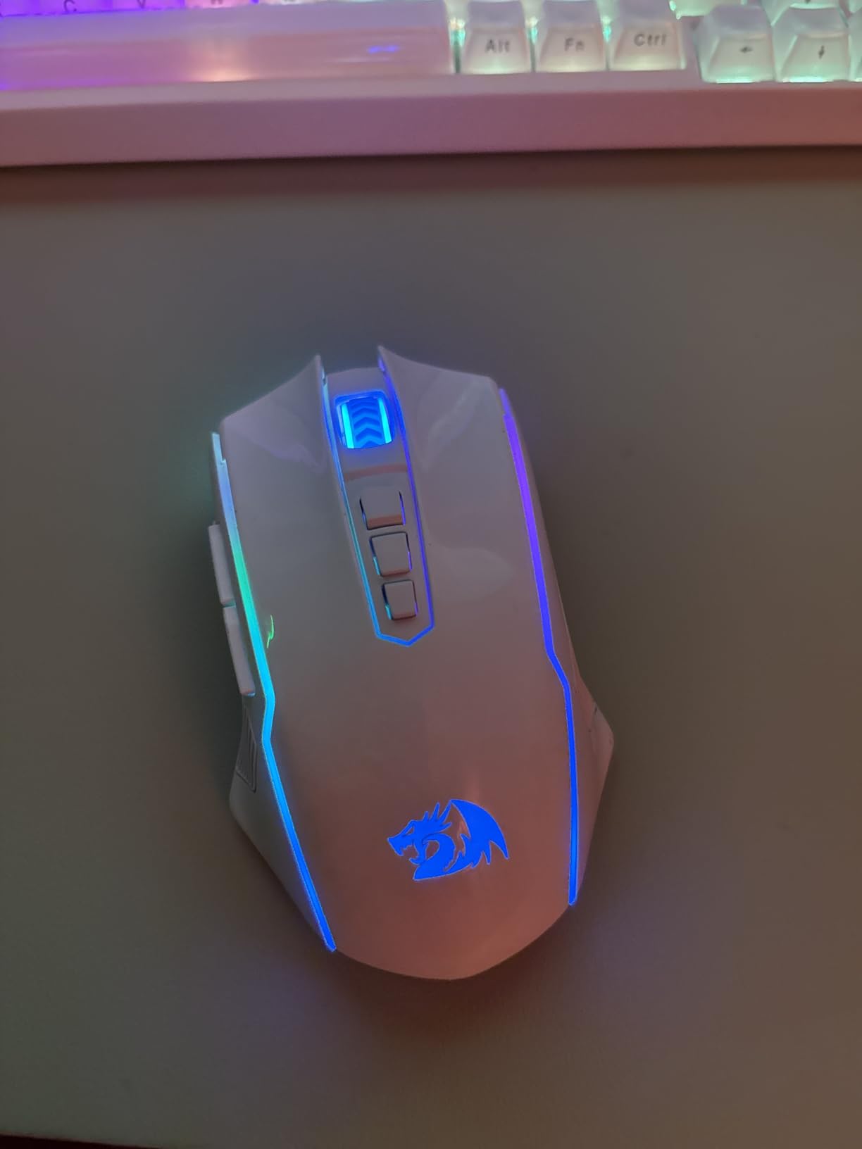 Redragon Wireless Gaming Mouse, Tri-Mode 2.4G/USB-C/Bluetooth Mouse Gaming, 12000 DPI, RGB Backlit, Fully Programmable, Rechargeable Wireless Computer Mouse for Laptop PC Mac, Black Customer Review Redragon Wireless Gaming Mouse, Tri-Mode 2.4G/USB-C/Bluetooth Mouse Gaming, 12000 DPI, RGB Backlit, Fully Programmable, Rechargeable Wireless Computer Mouse for Laptop PC Mac, Black - Customer Photo 2