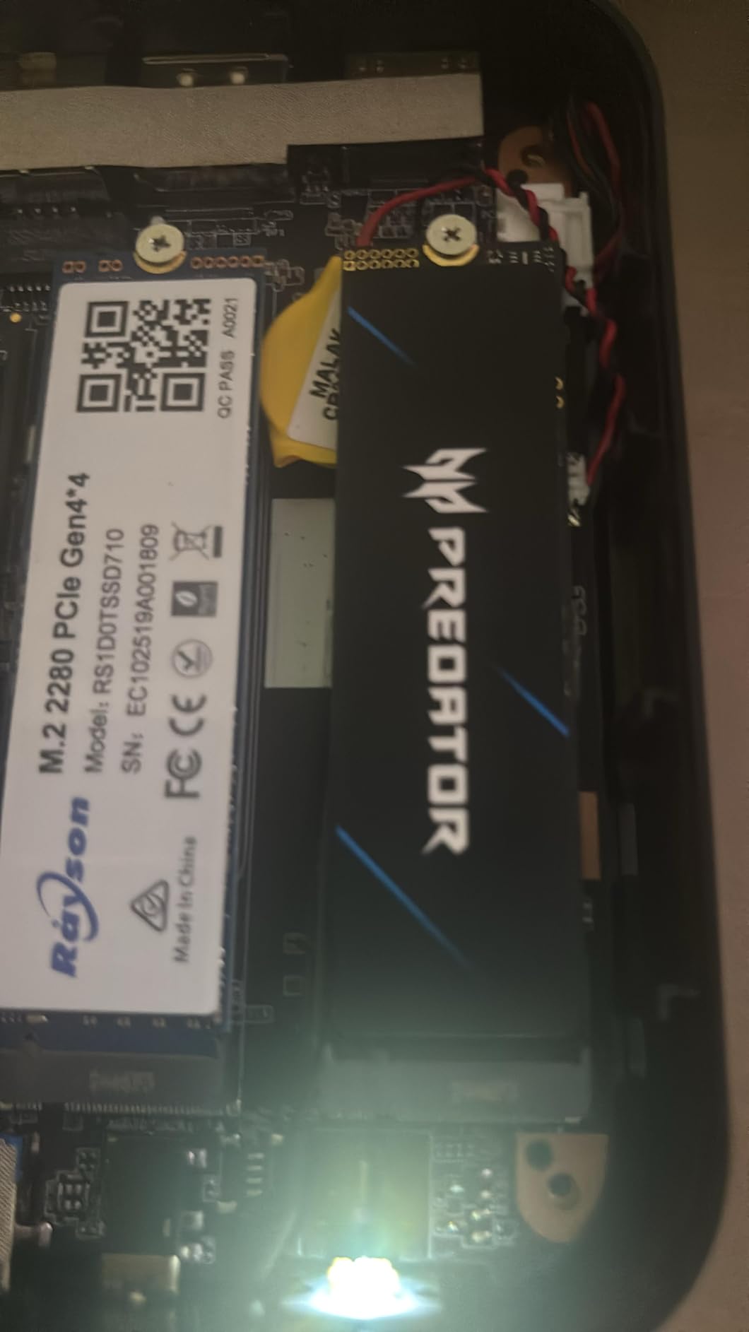 acer Predator GM7 2TB SSD: M.2 2280 PCIe Gen 4 x4 NVMe 2.0, Read Speed Up to 7400 MB/s, Internal PC Solid State Drive for Laptop, Desktop and PS5 - BL.9BWWR.119 Customer Review acer Predator GM7 2TB SSD: M.2 2280 PCIe Gen 4 x4 NVMe 2.0, Read Speed Up to 7400 MB/s, Internal PC Solid State Drive for Laptop, Desktop and PS5 - BL.9BWWR.119 - Customer Photo 4