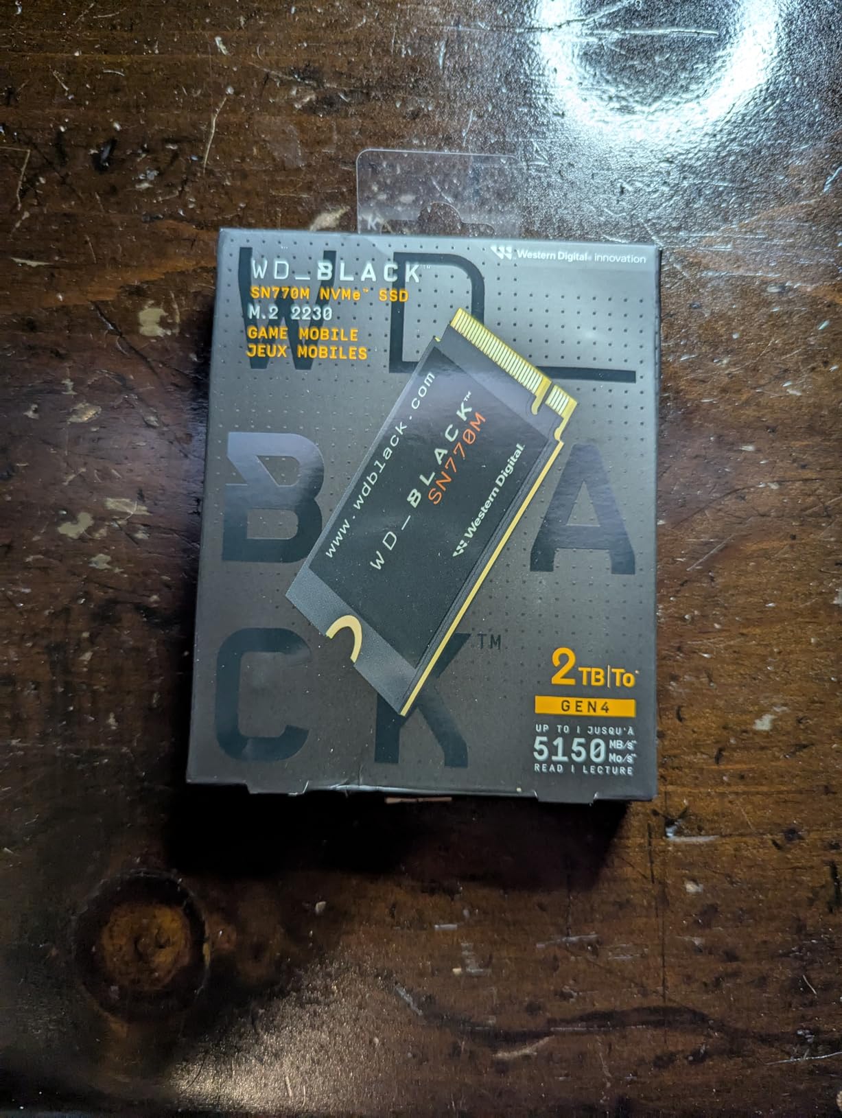 WD_BLACK 2TB SN770M NVMe SSD for Handheld Gaming Devices, M.2 2230, Speeds up to 5,150MB/s, TLC 3D NAND, Great for Steam Deck and Microsoft Surface - WDBDNH0020BBK-WRSN Customer Review WD_BLACK 2TB SN770M NVMe SSD for Handheld Gaming Devices, M.2 2230, Speeds up to 5,150MB/s, TLC 3D NAND, Great for Steam Deck and Microsoft Surface - WDBDNH0020BBK-WRSN - Customer Photo 2
