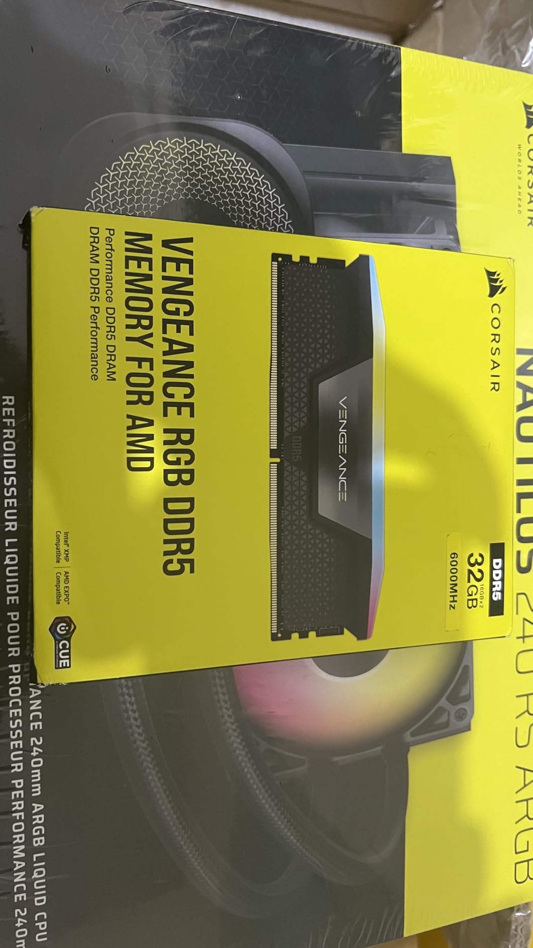 CORSAIR Vengeance RGB DDR5 32GB (2x16GB) DDR5 6000MHz CL36 AMD Expo Intel XMP iCUE Compatible Computer Memory – Gray (CMH32GX5M2E6000Z36) Customer Review CORSAIR Vengeance RGB DDR5 32GB (2x16GB) DDR5 6000MHz CL36 AMD Expo Intel XMP iCUE Compatible Computer Memory – Gray (CMH32GX5M2E6000Z36) - Customer Photo 2