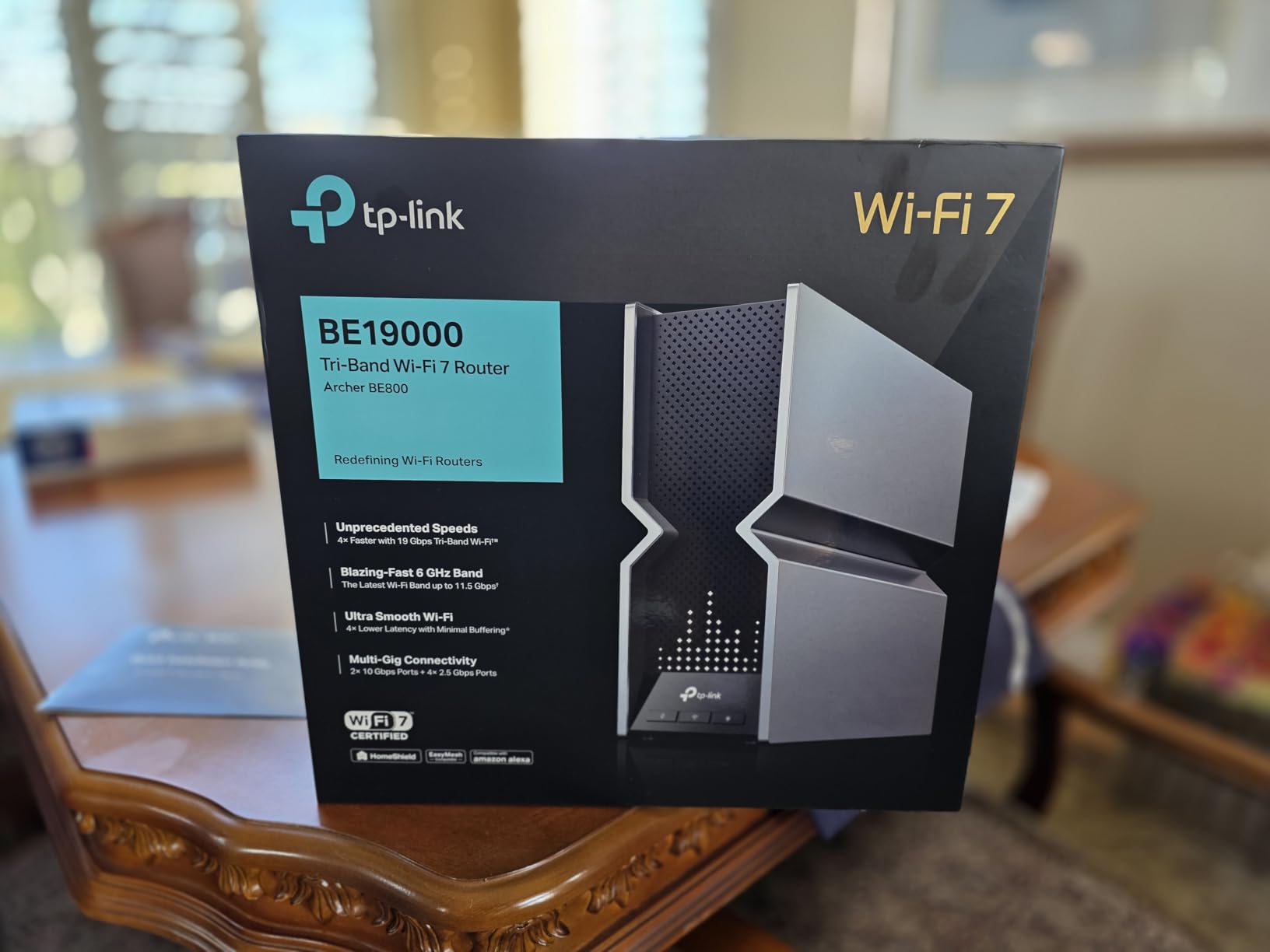 TP-Link Tri-Band BE9300 WiFi 7 Router (Archer BE550) - 6-Stream, Full 2.5G Ports w/ 6 Internal Antennas, Up to 2,000 Sq Ft, Add Easy-Mesh Device for Extended Coverage, VPN Support, Free Expert Support Customer Review TP-Link Tri-Band BE9300 WiFi 7 Router (Archer BE550) - 6-Stream, Full 2.5G Ports w/ 6 Internal Antennas, Up to 2,000 Sq Ft, Add Easy-Mesh Device for Extended Coverage, VPN Support, Free Expert Support - Customer Photo 2