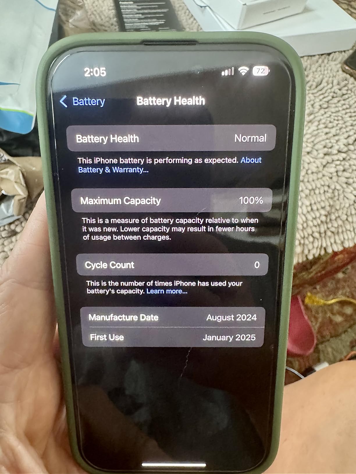 Apple iPhone 15, 128GB, Black - Unlocked (Renewed Premium) Customer Review Apple iPhone 15, 128GB, Black - Unlocked (Renewed Premium) - Customer Photo 1