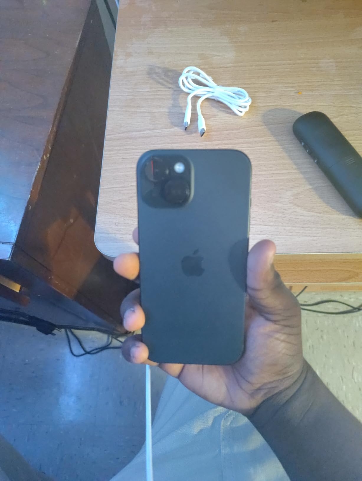 Apple iPhone 15, 128GB, Black - Unlocked (Renewed Premium) Customer Review Apple iPhone 15, 128GB, Black - Unlocked (Renewed Premium) - Customer Photo 2