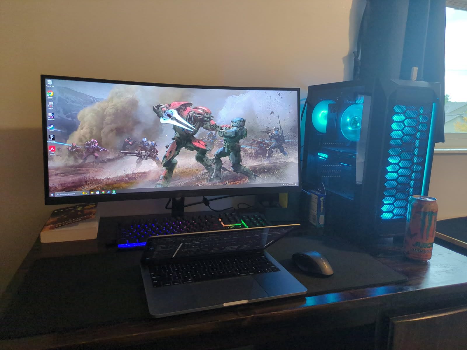 CRUA 30Inch Ultrawide Curved Monitor, 21:9 WFHD(2560x1080P) VA Computer Monitor, 120% sRGB 100HZ 1500R PC Monitors Support FreeSync, Wall-Mounted, with HDMI/DP Display Port-Black - Customer Photo 2