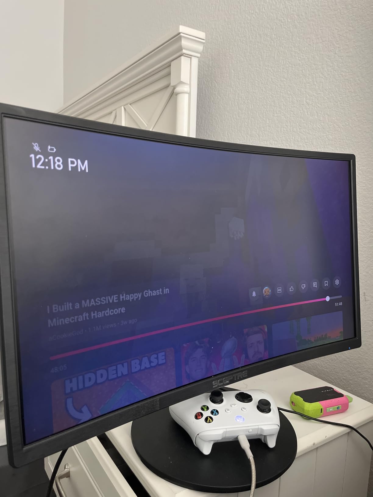 Sceptre New Curved 27-inch Gaming Monitor 1500R 100Hz HDMI X2 DisplayPort 1ms 100% sRGB, Build-in Speakers Machine Black 2025 (C275W-FW100T Series) Customer Review Sceptre New Curved 27-inch Gaming Monitor 1500R 100Hz HDMI X2 DisplayPort 1ms 100% sRGB, Build-in Speakers Machine Black 2025 (C275W-FW100T Series) - Customer Photo 2