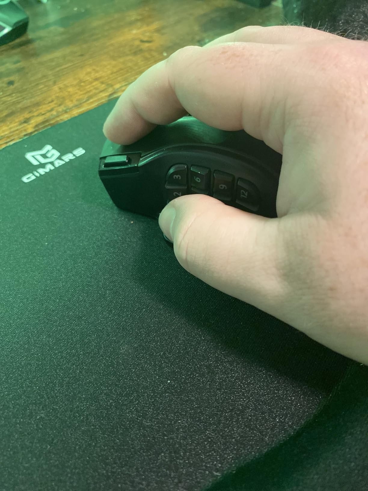 Redragon Wireless Gaming Mouse, MMO Gaming Mouse UP 16,000 DPI, 16 Macro Programmable Buttons, RGB Rechargeable Mouse with 12 Side Buttons, 70Hrs for PC Laptop MOBA FPS, White,M901P-WS Customer Review Redragon Wireless Gaming Mouse, MMO Gaming Mouse UP 16,000 DPI, 16 Macro Programmable Buttons, RGB Rechargeable Mouse with 12 Side Buttons, 70Hrs for PC Laptop MOBA FPS, White,M901P-WS - Customer Photo 4