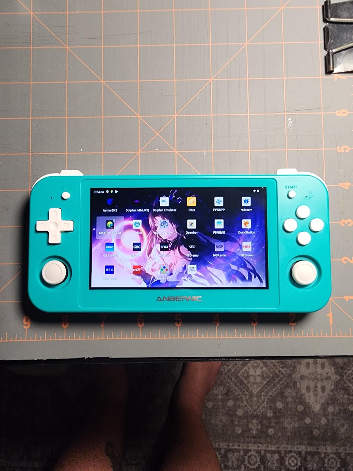 RG505 Retro Handheld Game Console Emulator Handheld Console 4+128G, Android 12 System Unisoc Tiger T618, 4.95'' OLED Touch Screen with 128G TF Card 3172 Games, Support 5G WiFi 5.0 Bluetooth Grey Customer Review RG505 Retro Handheld Game Console Emulator Handheld Console 4+128G, Android 12 System Unisoc Tiger T618, 4.95'' OLED Touch Screen with 128G TF Card 3172 Games, Support 5G WiFi 5.0 Bluetooth Grey - Customer Photo 1