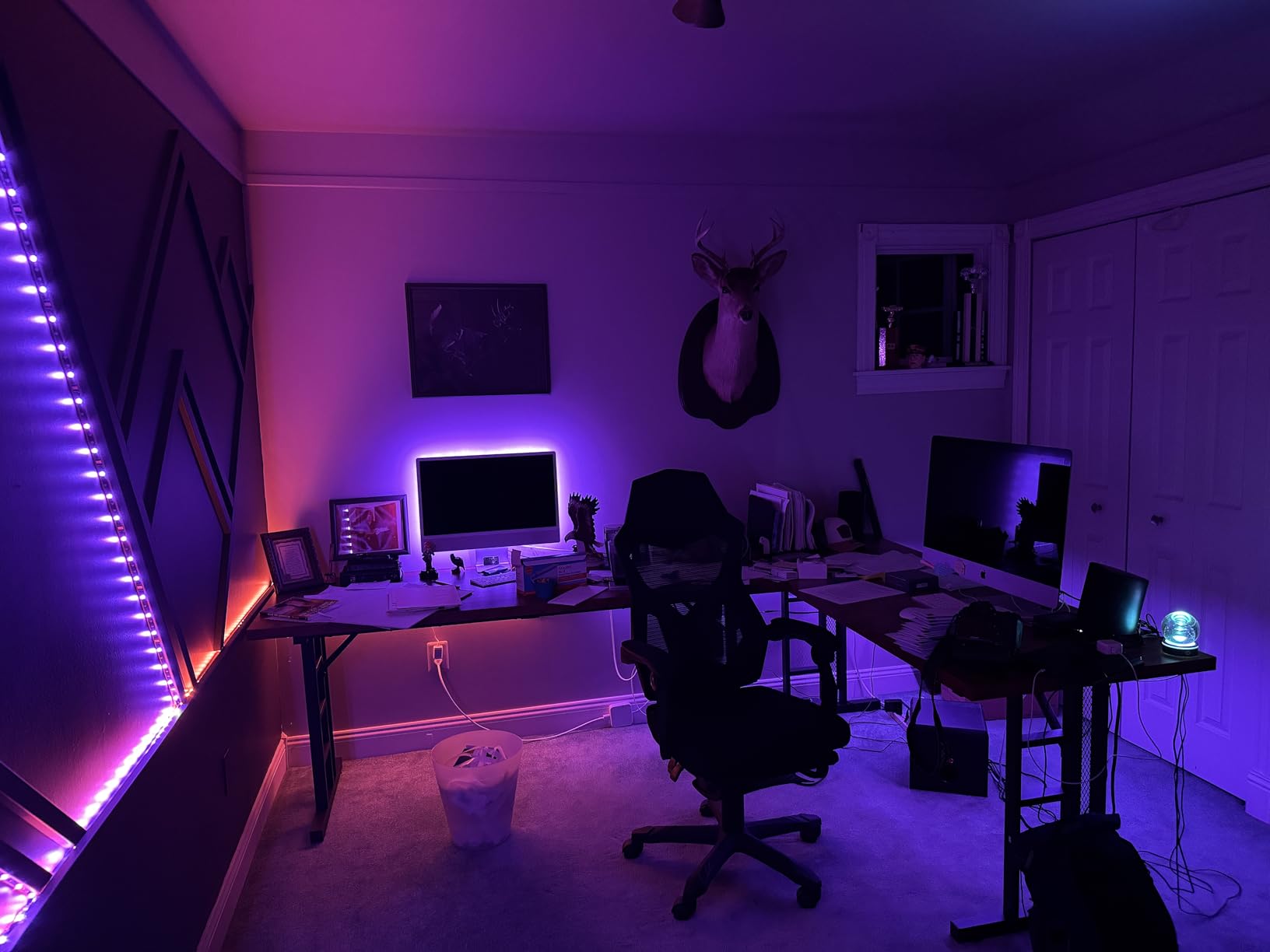 Lepro S1 AI LED Strip Lights for Bedroom - 65.6ft Smart RGB Light Strips with IC and Rainbow Chasing Effects, Color Segment DIY, Personalized Al Lighting Designer, No Remote, 2.4G Wi-Fi & Bluetooth Customer Review Lepro S1 AI LED Strip Lights for Bedroom - 65.6ft Smart RGB Light Strips with IC and Rainbow Chasing Effects, Color Segment DIY, Personalized Al Lighting Designer, No Remote, 2.4G Wi-Fi & Bluetooth - Customer Photo 2