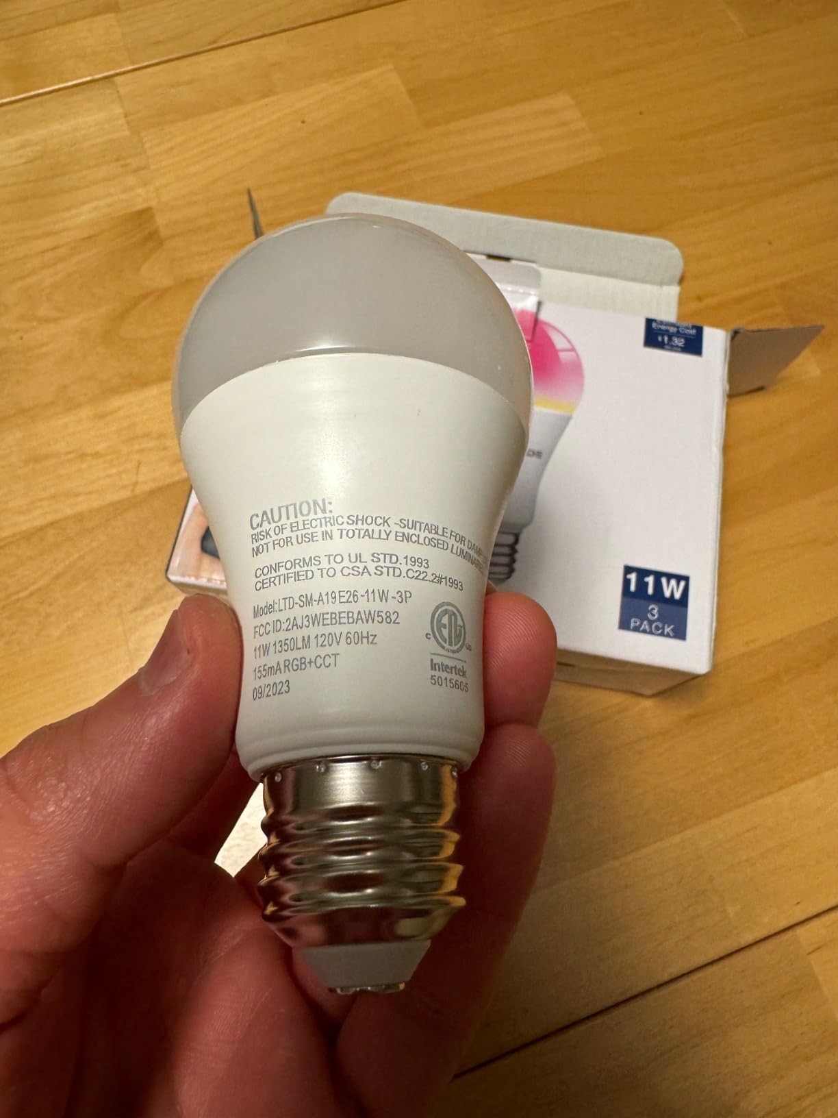 Lightinginside Smart Light Bulbs 100W Equiv., 1350LM 11W Smart Bulb Works with Alexa/Google Home/Smart Life, A19 E26 RGBCW Color Changing, No Hub Required, 2.4G WiFi Bluetooth Bulb, ETL Listed, 6PCS Customer Review Lightinginside Smart Light Bulbs 100W Equiv., 1350LM 11W Smart Bulb Works with Alexa/Google Home/Smart Life, A19 E26 RGBCW Color Changing, No Hub Required, 2.4G WiFi Bluetooth Bulb, ETL Listed, 6PCS - Customer Photo 2