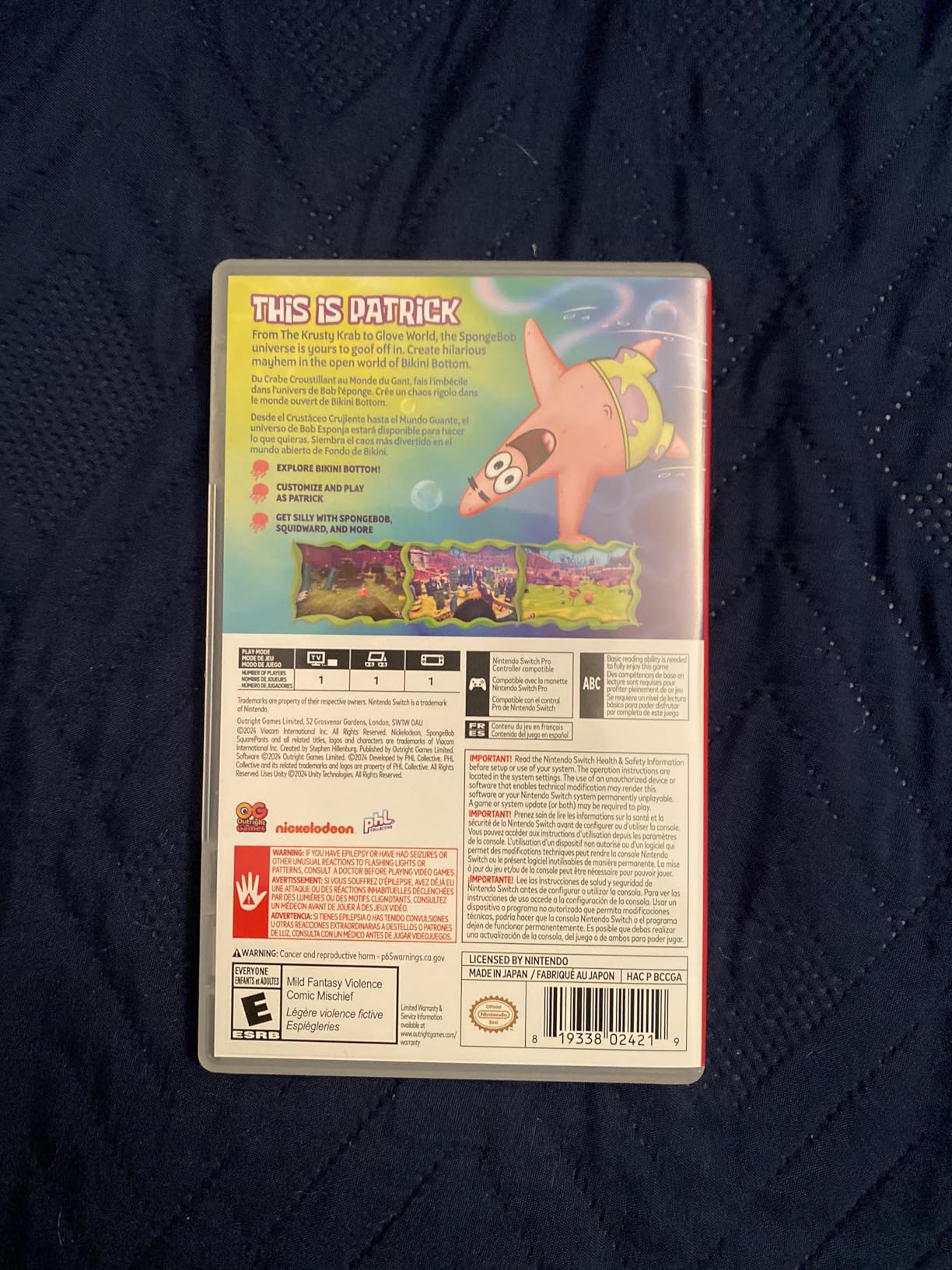 SpongeBob SquarePants - A Patrick Star Game -Nintendo Switch Customer Review SpongeBob SquarePants - A Patrick Star Game -Nintendo Switch - Customer Photo 2