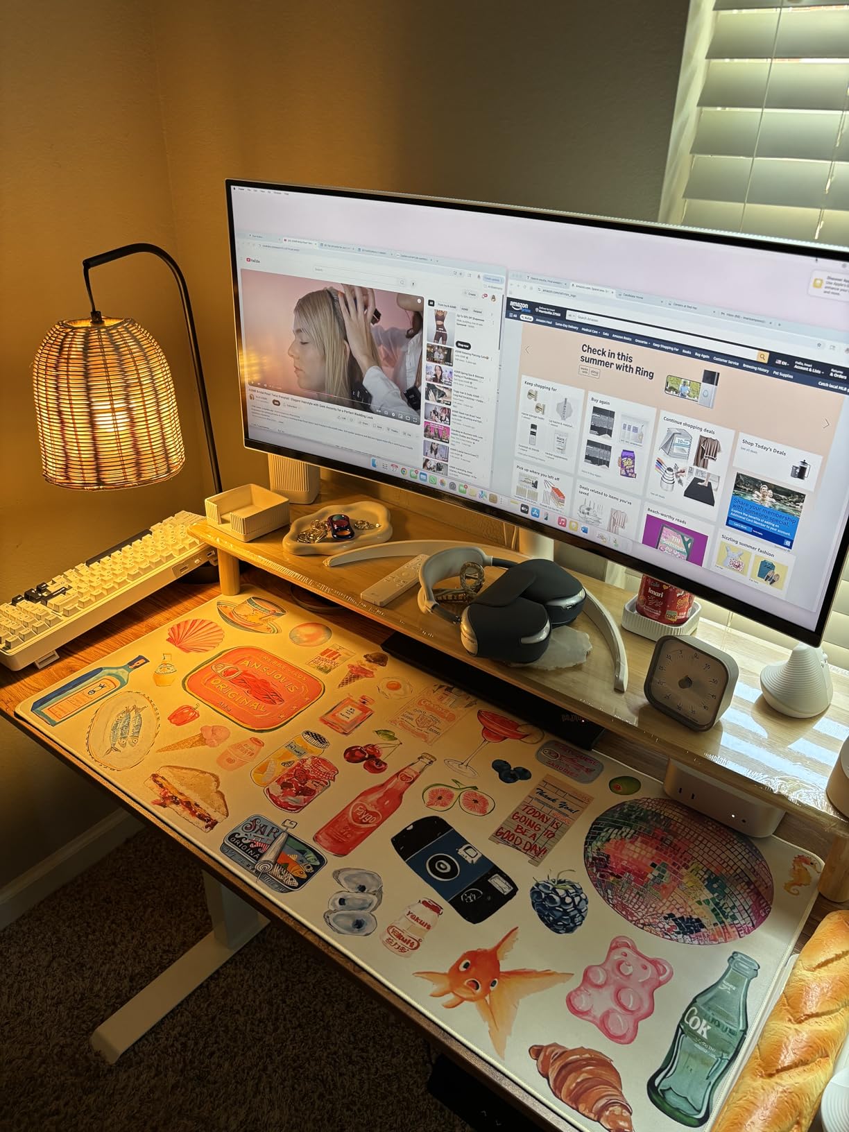 LG 34SR60QC-W 34-inch QHD (3440x1440) Curved Smart Monitor with Streaming, UltraWide Screen, webOS, HDR10, 100Hz, Built-in Speaker, AirPlay2, Screen Share, Bluetooth, ThinQ App, White - Customer Photo 2