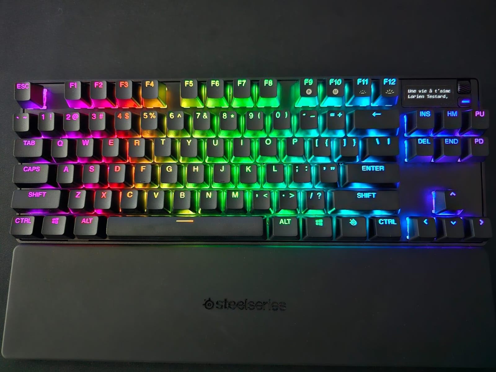 SteelSeries Apex Pro TKL Wireless Gen 3 OmniPoint 3.0 HyperMagnetic Switches — Adjustable Actuation — Rapid Trigger — Game-Ready Presets — Protection Mode — Rapid Tap/SOCD — Dual Wireless — OLED Customer Review SteelSeries Apex Pro TKL Wireless Gen 3 OmniPoint 3.0 HyperMagnetic Switches — Adjustable Actuation — Rapid Trigger — Game-Ready Presets — Protection Mode — Rapid Tap/SOCD — Dual Wireless — OLED - Customer Photo 2