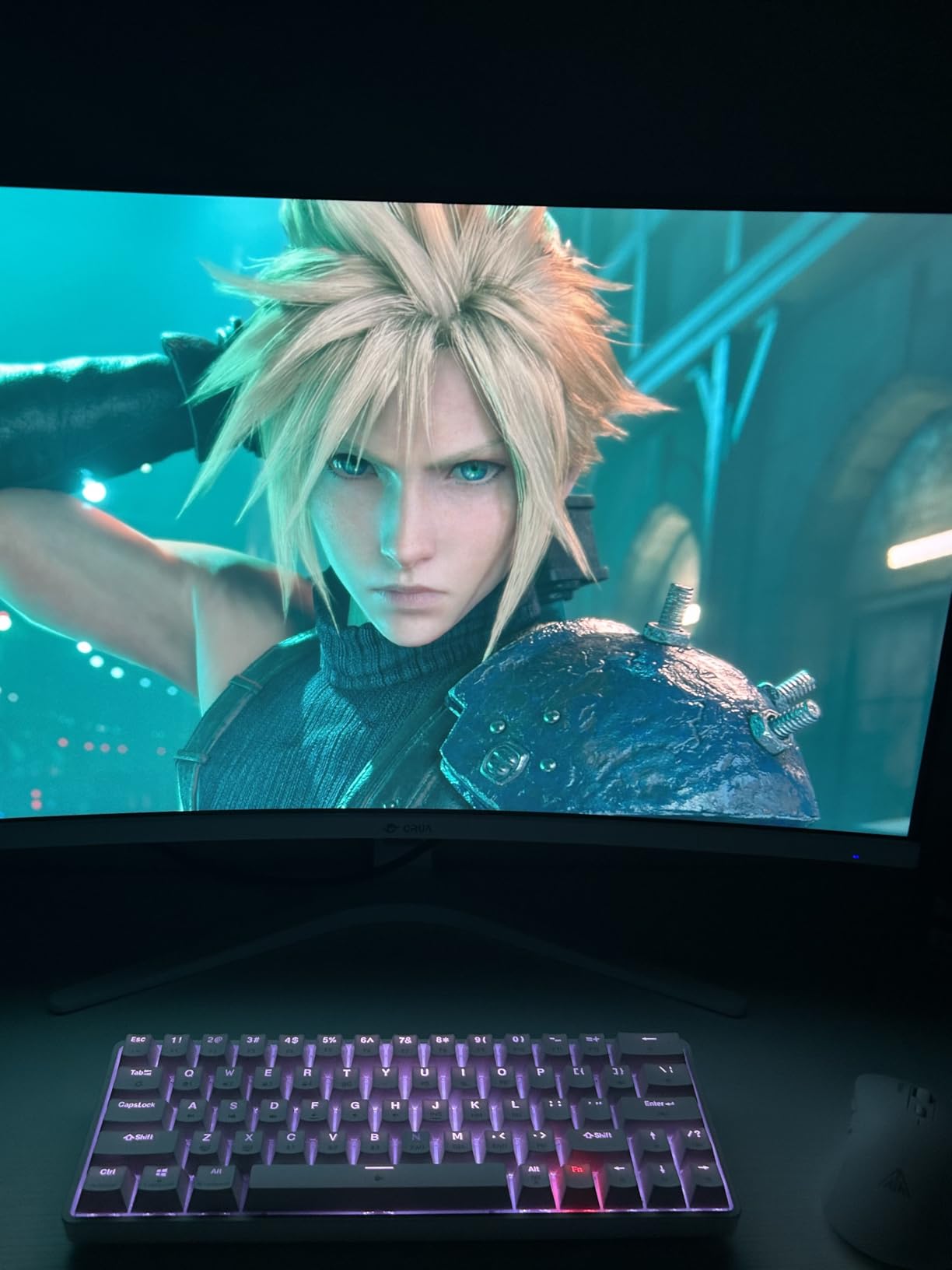 CRUA 34 Inch Curved Gaming Monitor, 21:9 WQHD 3440x1440 165Hz/144Hz 1500R Ultrawide Computer Monitor Support Freesync, PIP/PBP, 120% sRGB, HDMI 2.0 & DP 1.4, Wall Mountable/Tilt Adjustable-Black - Customer Photo 2