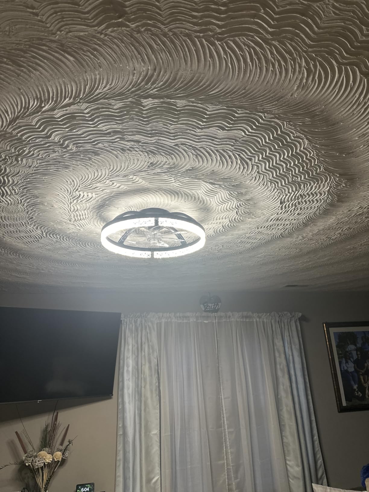 addlon Ceiling Fans with Lights and Remote, 20'' Low Profile Ceiling Fans, 3000-6000K Dimmable Modern Flush Mount LED Fan Light, Fandelier Ceiling Fan for Bedroom, Kitchen, Living Room, Black Customer Review addlon Ceiling Fans with Lights and Remote, 20'' Low Profile Ceiling Fans, 3000-6000K Dimmable Modern Flush Mount LED Fan Light, Fandelier Ceiling Fan for Bedroom, Kitchen, Living Room, Black - Customer Photo 1