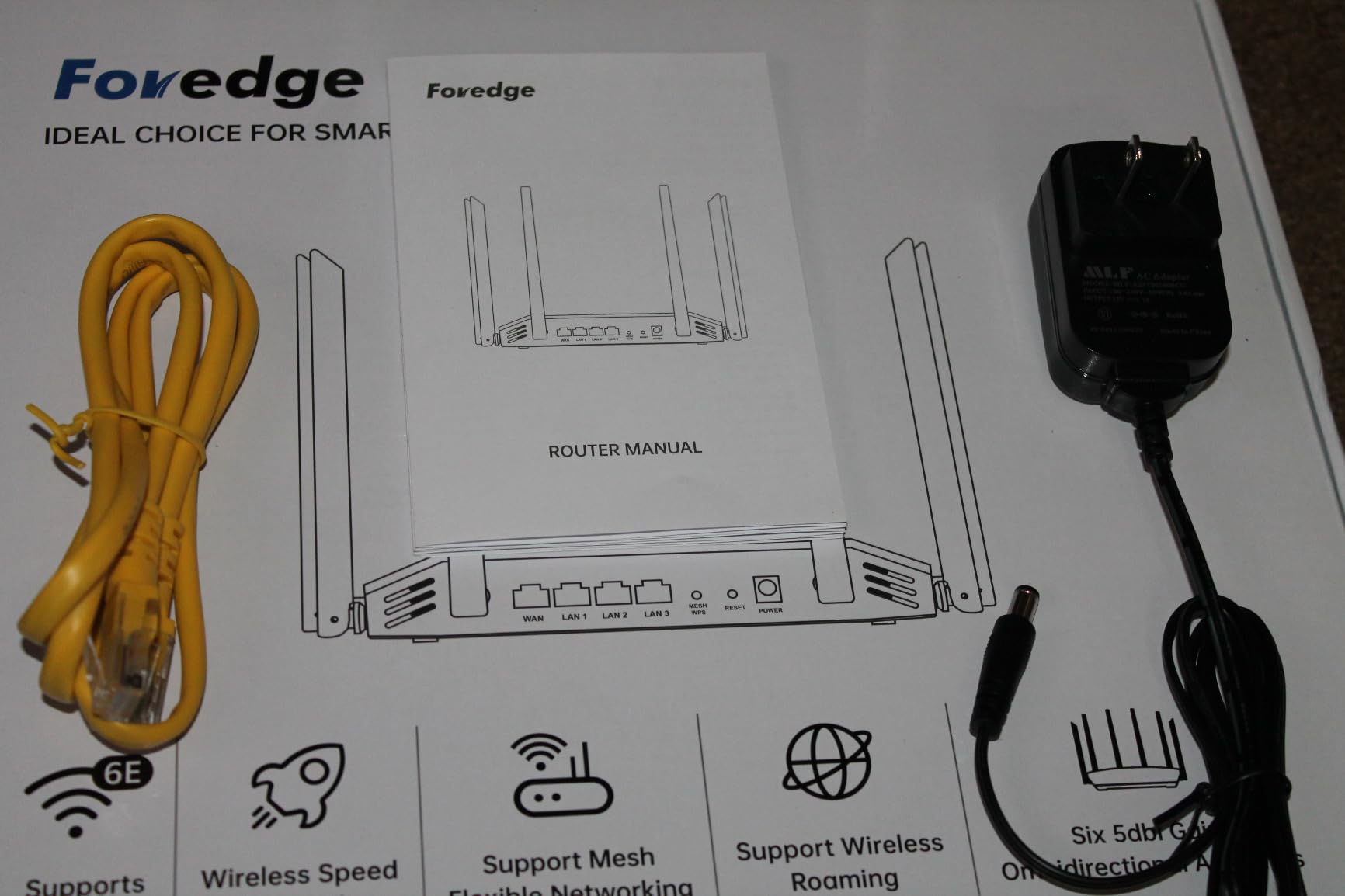 Foredge AX3000 WiFi 6 Router – Dual Band Wireless Internet Router, Gigabit Home Router, High Speed Easy Mesh Wireless Router MUMIMO | QoS | DDNS | IGMP | IPV6 | WPA3 | Guest WiFi for Large Home,Gaming Customer Review Foredge AX3000 WiFi 6 Router – Dual Band Wireless Internet Router, Gigabit Home Router, High Speed Easy Mesh Wireless Router MUMIMO | QoS | DDNS | IGMP | IPV6 | WPA3 | Guest WiFi for Large Home,Gaming - Customer Photo 2