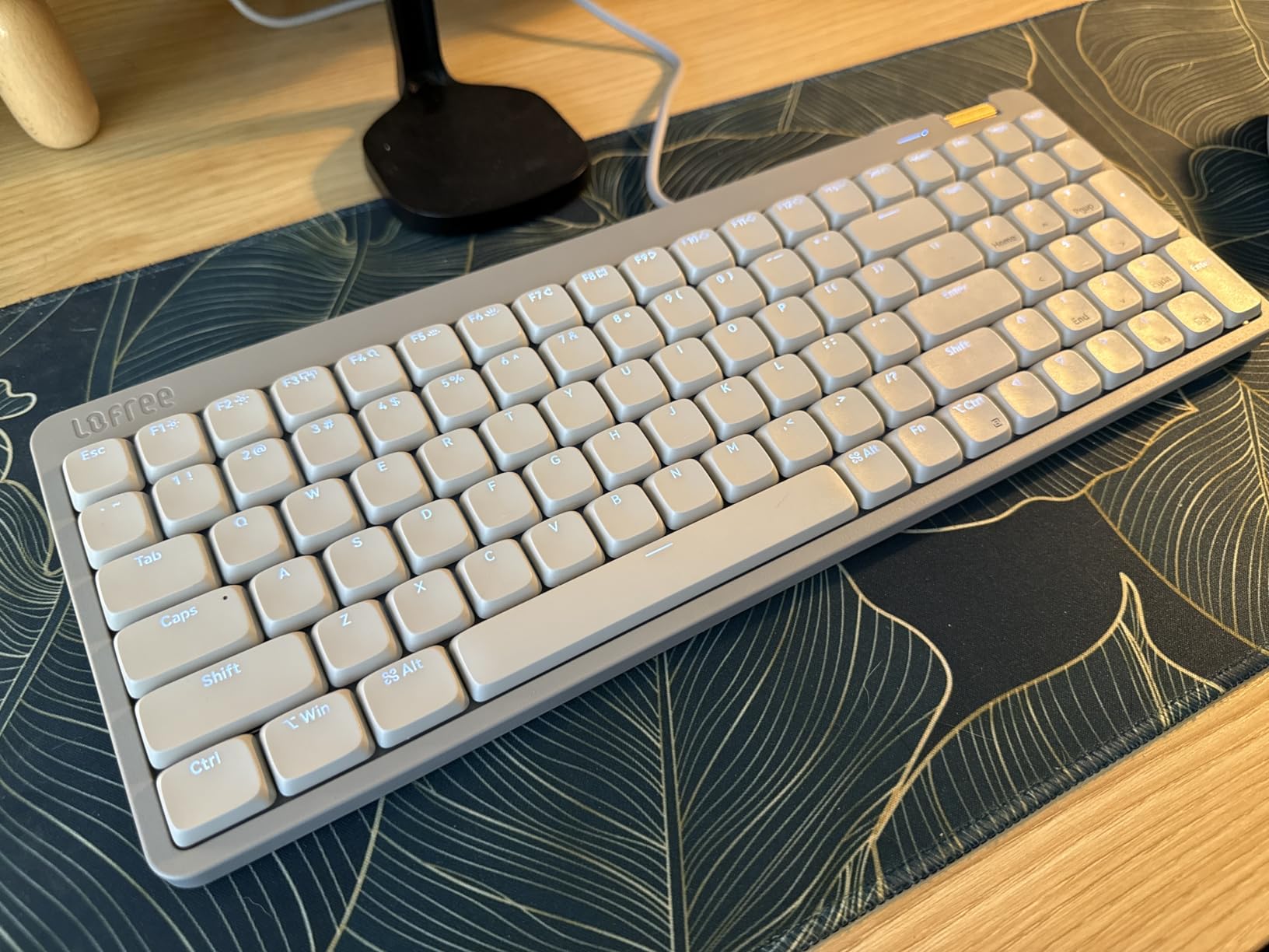 Flow Lite 100 Keys Low Profile Mechanical Keyboard, Swappable Rechargeable Wireless Keyboard with 2.4G Receiver, Bluetooth and Wired Connection for Windows, Mac/Spector Linear Switches (Marble) Customer Review Flow Lite 100 Keys Low Profile Mechanical Keyboard, Swappable Rechargeable Wireless Keyboard with 2.4G Receiver, Bluetooth and Wired Connection for Windows, Mac/Spector Linear Switches (Marble) - Customer Photo 4