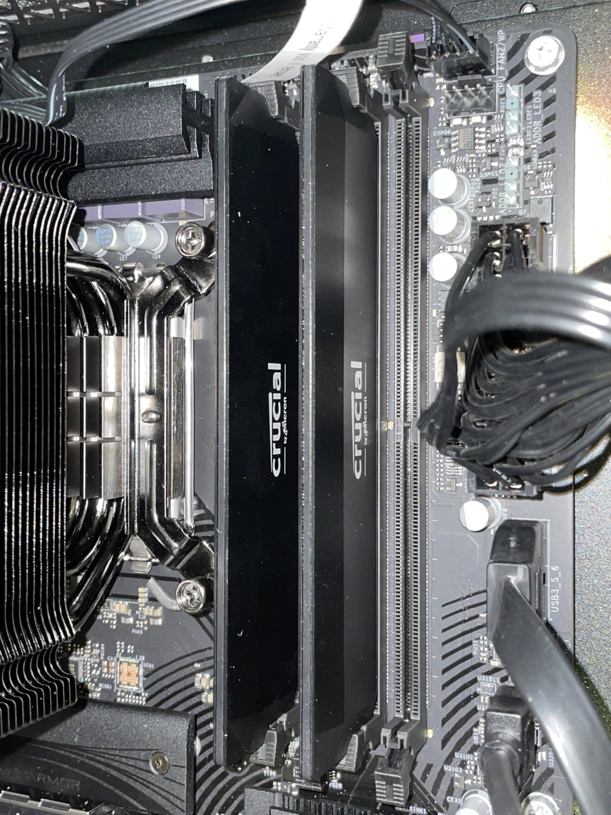 Crucial Pro DDR5 RAM 64GB Kit (2x32GB) 6000MHz CL40, Overclocking Desktop Gaming Memory, Intel XMP 3.0 & AMD Expo Compatible – Black CP2K32G60C40U5B Customer Review Crucial Pro DDR5 RAM 64GB Kit (2x32GB) 6000MHz CL40, Overclocking Desktop Gaming Memory, Intel XMP 3.0 & AMD Expo Compatible – Black CP2K32G60C40U5B - Customer Photo 2