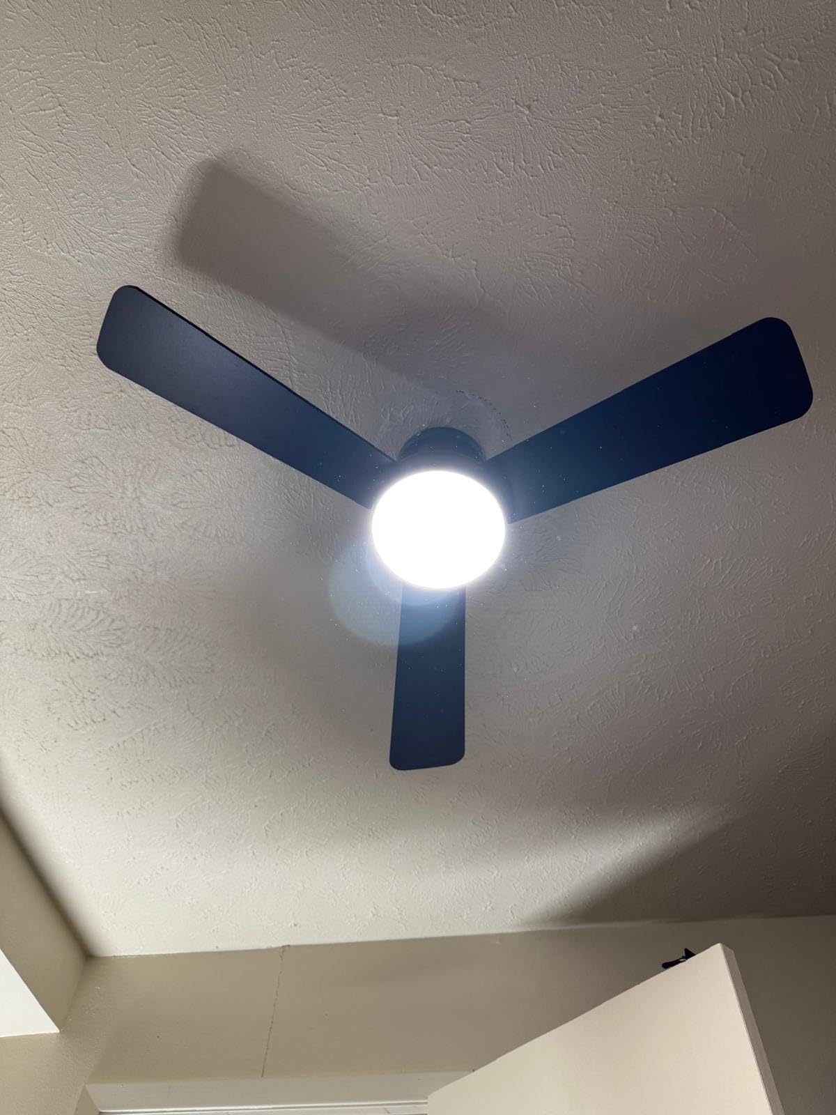 Ceiling Fans with Lights, 42 Inch Low Profile Ceiling Fan with Light and Remote Control, Reversible, LED Dimmable for Bedroom Living Room Indoor/Outdoor Patio Use Customer Review Ceiling Fans with Lights, 42 Inch Low Profile Ceiling Fan with Light and Remote Control, Reversible, LED Dimmable for Bedroom Living Room Indoor/Outdoor Patio Use - Customer Photo 4