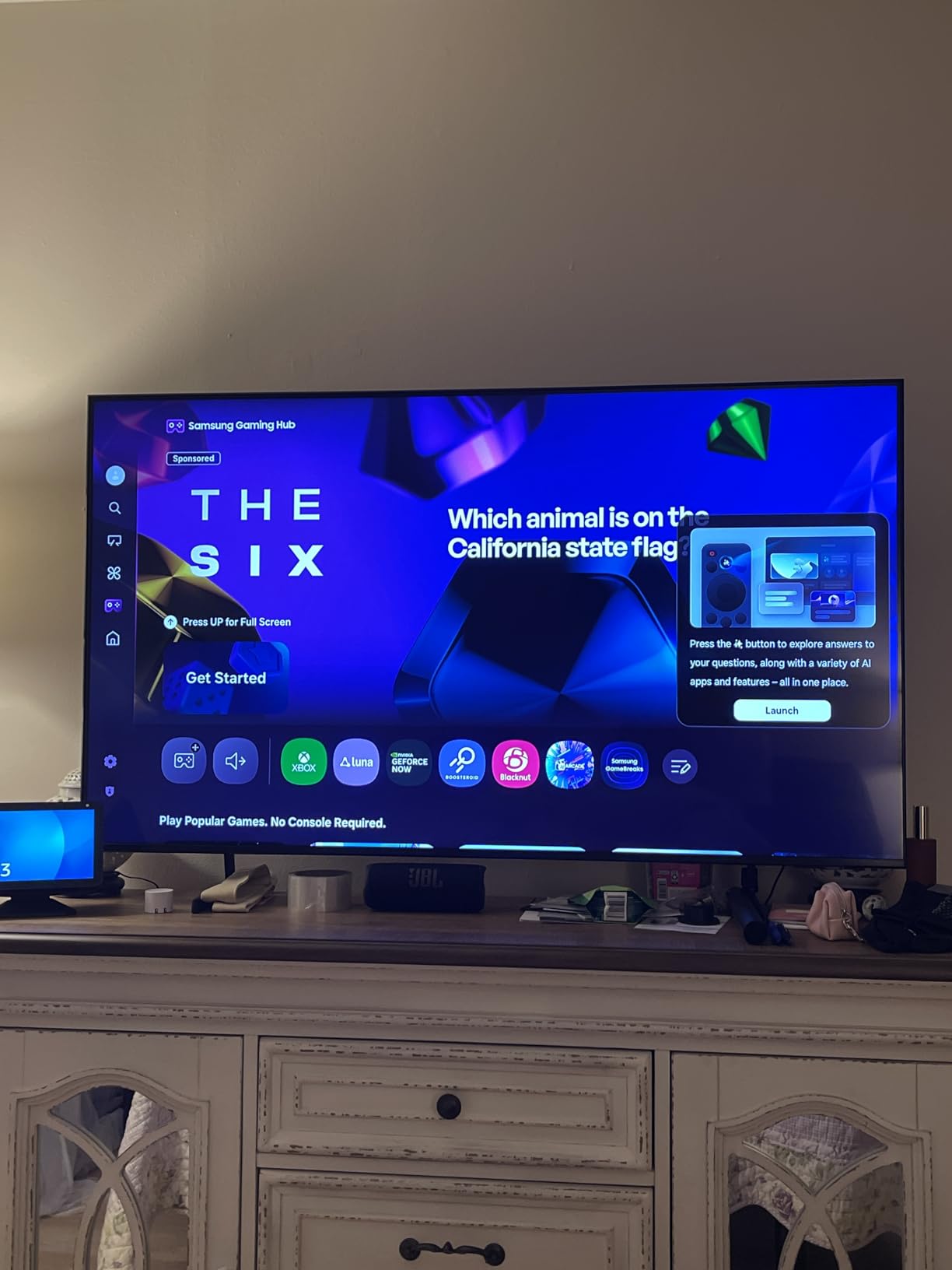 Samsung 75-Inch Class QLED Q7F Series Samsung Vision AI Smart TV (2025 Model, 75Q7F) Quantum HDR, Object Tracking Sound Lite, Q4 AI Gen1 Processor, 4K upscaling, Gaming Hub, Alexa Built-in - Customer Photo 1