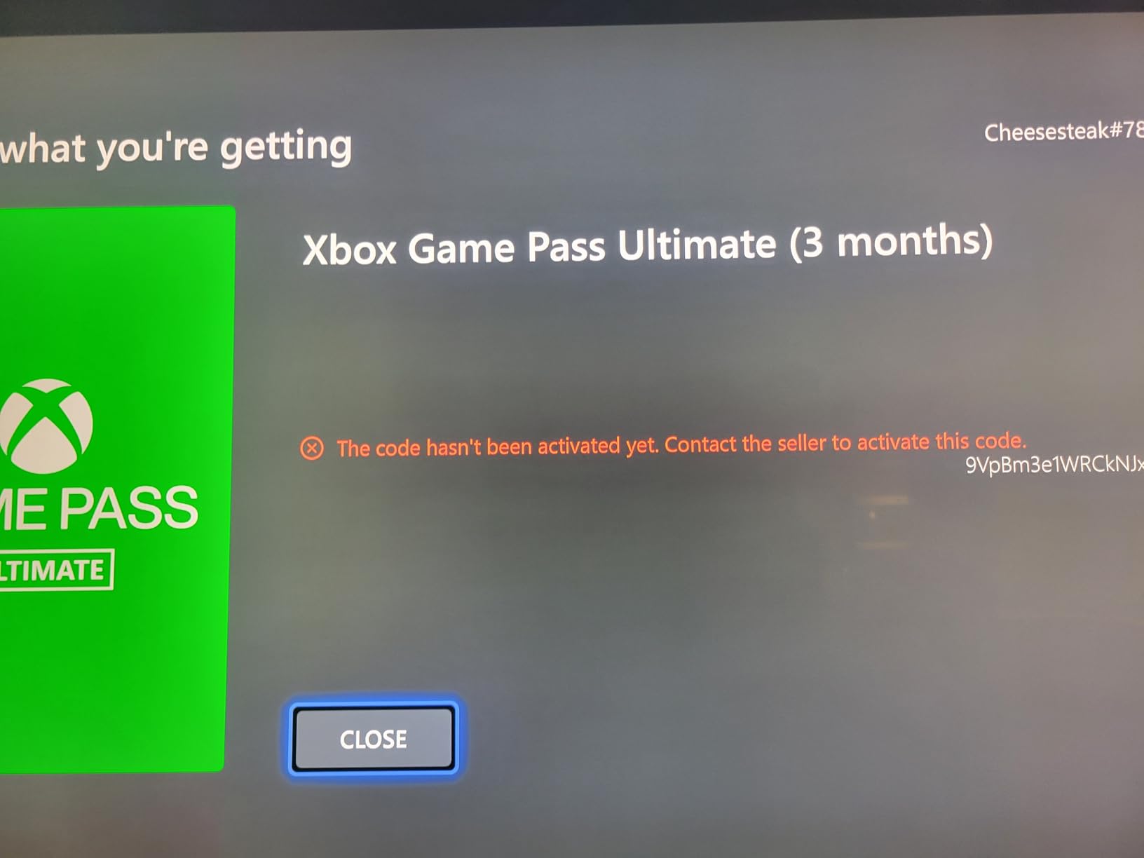 Xbox Microsoft Game Pass Ultimate - 3 Months Gift Card $59.99 - Customer Photo 1
