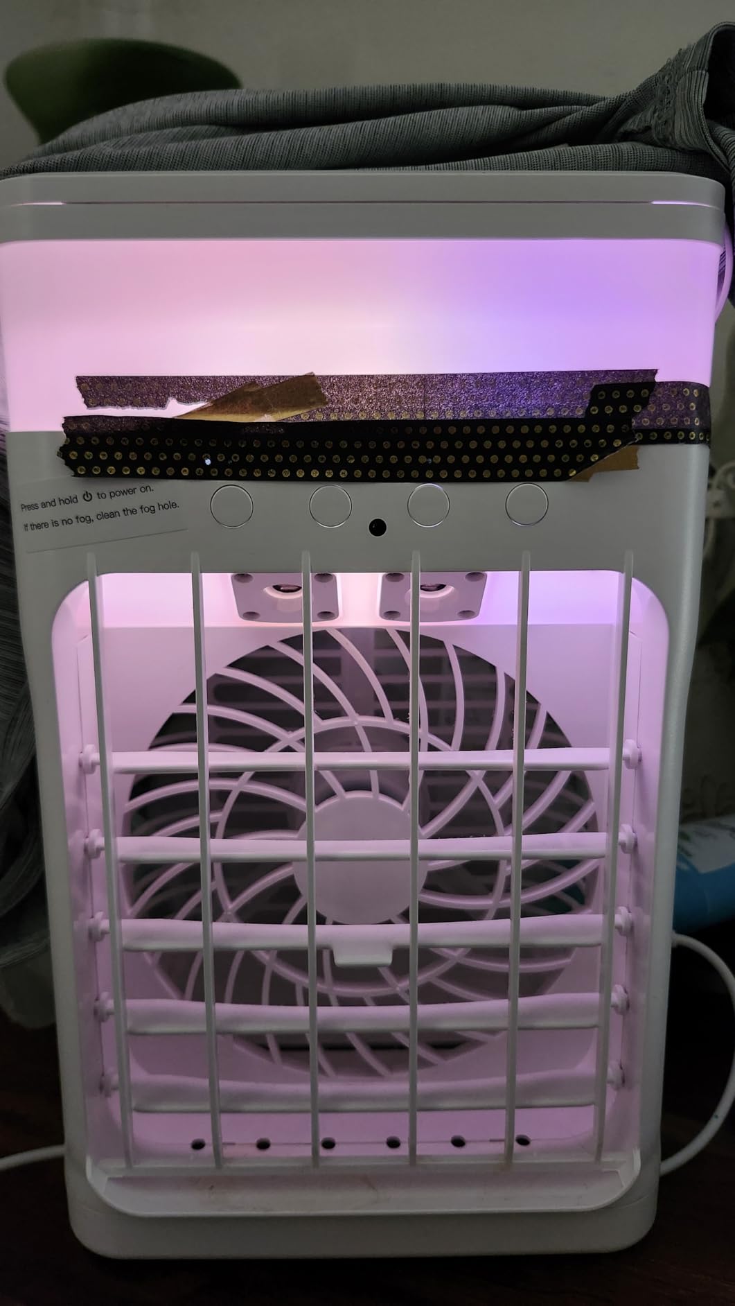 Portable Air Conditioners,Air Conditioner,Ac Unit with 1500ML Water Tank,2 Spray Ports,3 Wind Speeds,3 Timers,10 kinds of Colorful Lights,Portable Ac Units for Room Camping Car Office - Customer Photo 2