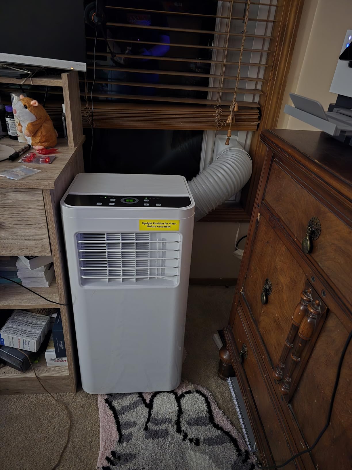 3-in-1 Portable Air Conditioners，8000BTU Portable AC Units Cools 350 Sq.Ft. with 24H Timer Remote Control，Easy Install Kit for Bedroom, Office, Dorm - Customer Photo 2