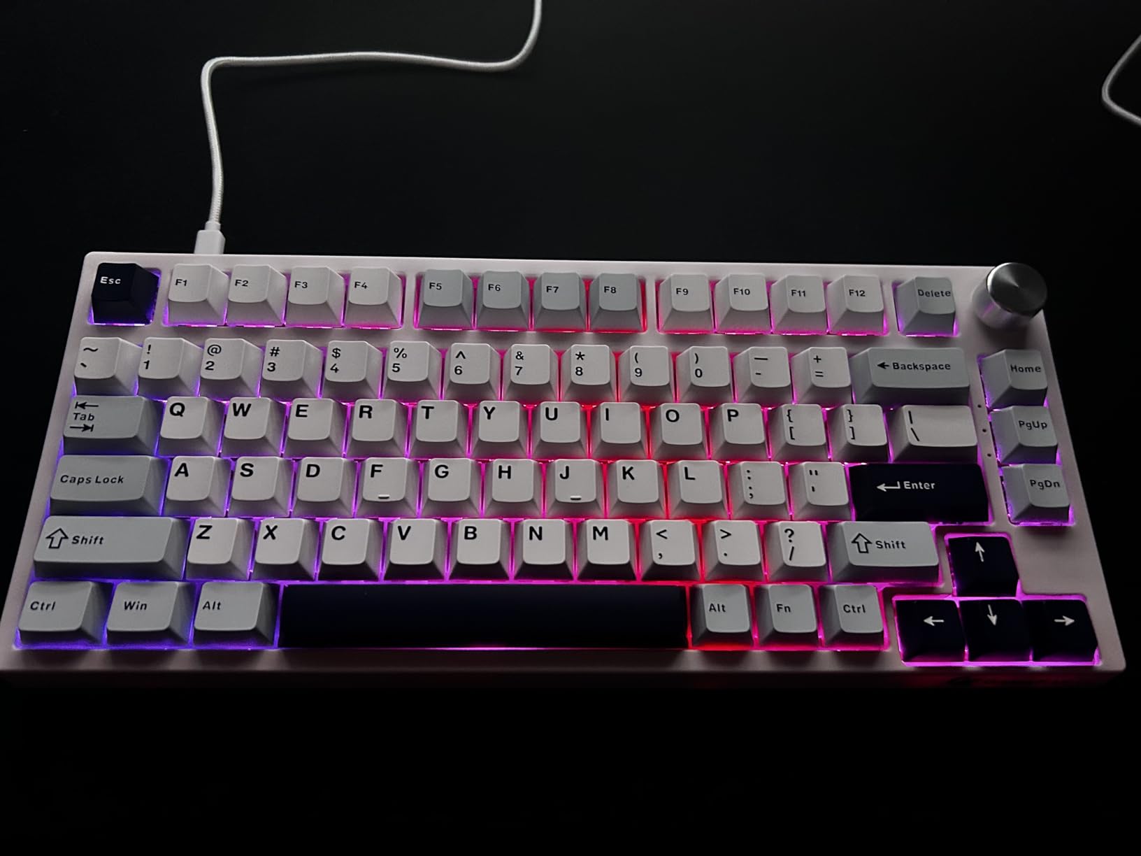 GK GAMAKAY TK75 HE Rapid Trigger Wireless Gaming Keyboard Hall Effect Hot-swap Magnetic Switch, Snap Tap, 81 Keys Bluetooth/2.4GHz/Wired 75% RGB Esports Gaming Keyboard (Magnetic Mercury Switch) Customer Review GK GAMAKAY TK75 HE Rapid Trigger Wireless Gaming Keyboard Hall Effect Hot-swap Magnetic Switch, Snap Tap, 81 Keys Bluetooth/2.4GHz/Wired 75% RGB Esports Gaming Keyboard (Magnetic Mercury Switch) - Customer Photo 1