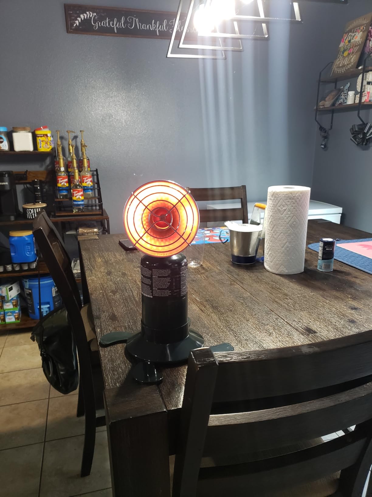 Portable Propane Heater for Camping, Outdoor Small Space Patio Garage Heaters, Self Ignition Radiant Cordless Heater Foldable Gas Tank Holder for Hiking Ice Fishing Hunting Tent Backyard Customer Review Portable Propane Heater for Camping, Outdoor Small Space Patio Garage Heaters, Self Ignition Radiant Cordless Heater Foldable Gas Tank Holder for Hiking Ice Fishing Hunting Tent Backyard - Customer Photo 2