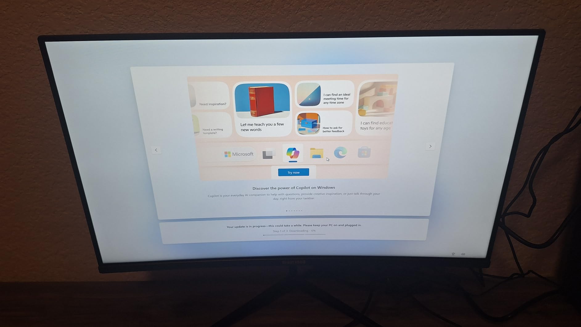 24 Inch Curved Gaming Monitor, 144Hz FHD 1080P, 120% sRGB, 1ms, AMD FreeSync, Low Motion Blur, VESA Wall Mount, HDMI 1.4 & DP 1.2 – Black Customer Review 24 Inch Curved Gaming Monitor, 144Hz FHD 1080P, 120% sRGB, 1ms, AMD FreeSync, Low Motion Blur, VESA Wall Mount, HDMI 1.4 & DP 1.2 – Black - Customer Photo 1