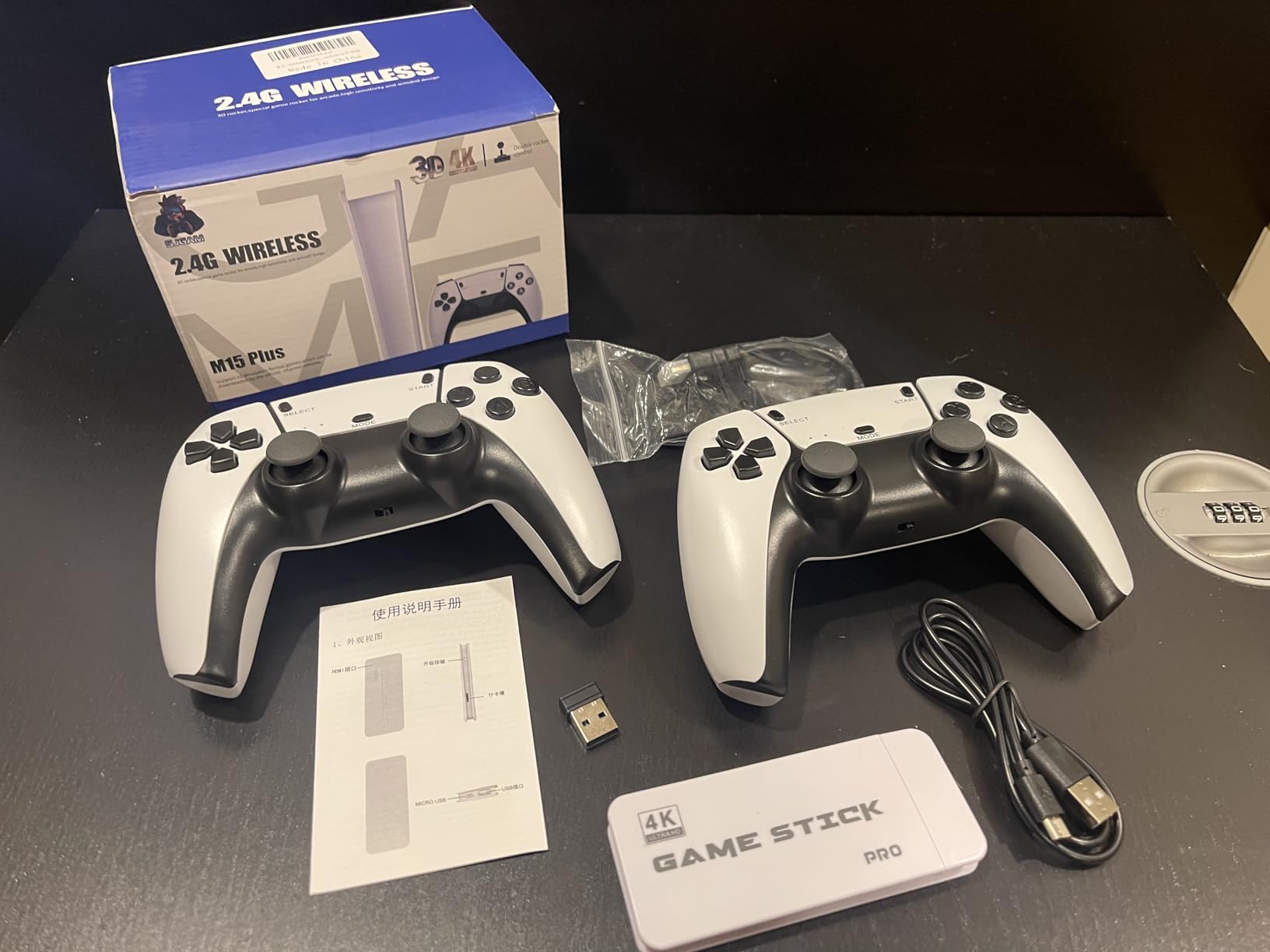 Wireless Retro Game Console Built-in 20000+ Games and 23 Emulators, 2026 New Plug & Play Retro Gaming Console with 4K Output & Dual 2.4G Controllers, Games Nostalgic Stick for Christmas Gift (64GB) - Customer Photo 1