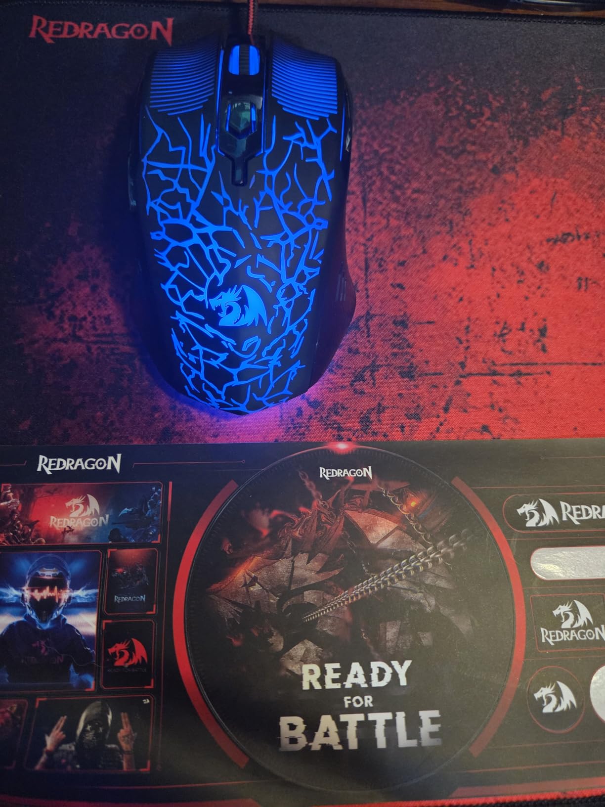 Redragon S107KS Wireless Gaming Keyboard and Mouse, RGB Backlit, 3 Mode (Wired/2.4G/BT), Up to 10,000 DPI Gaming Mouse with Software, Ultra Lightweight 65g, 25 Key Anti-Ghosting Keyboard for PC Customer Review Redragon S107KS Wireless Gaming Keyboard and Mouse, RGB Backlit, 3 Mode (Wired/2.4G/BT), Up to 10,000 DPI Gaming Mouse with Software, Ultra Lightweight 65g, 25 Key Anti-Ghosting Keyboard for PC - Customer Photo 5