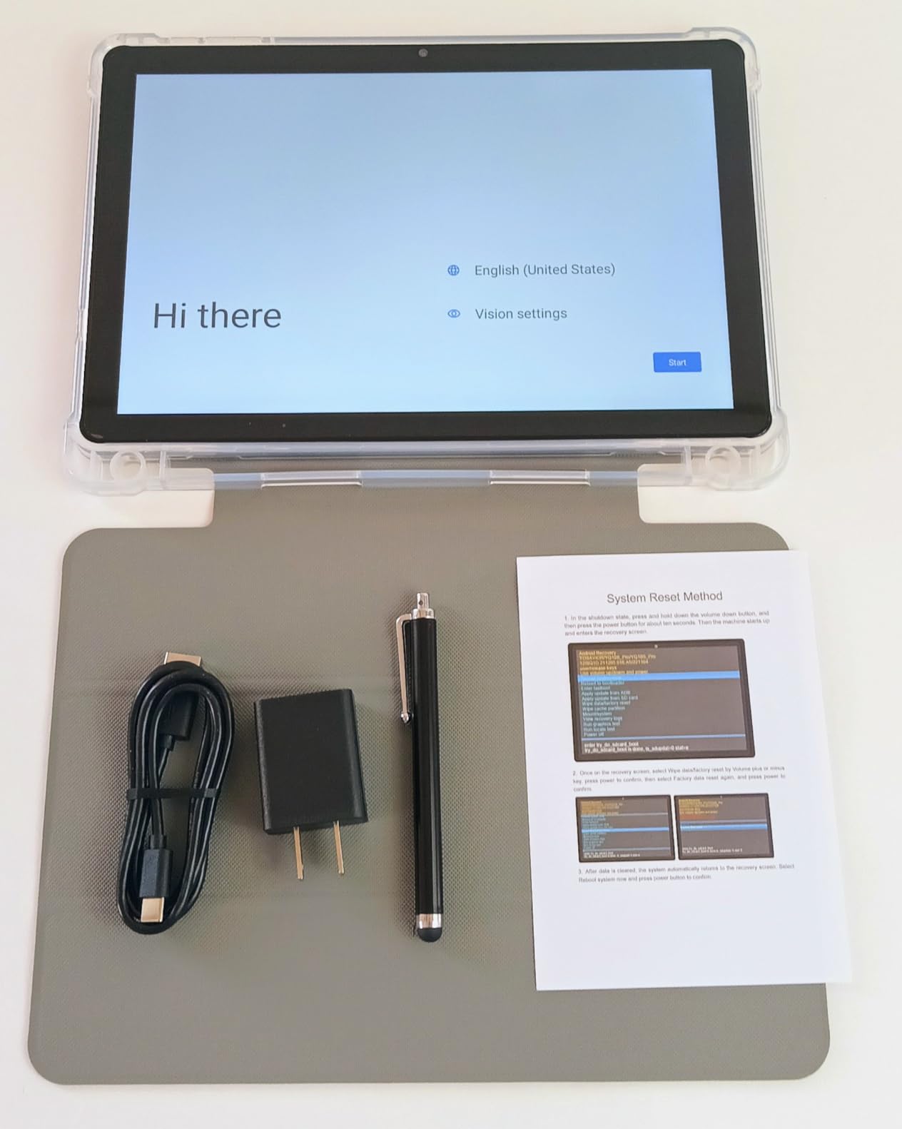 Android 15 Tablet 10 inch Tablets, 20GB RAM 128GB ROM 2TB Expand, 2.0Ghz CPU Quad-Core Processor Tablet PC with Case and Stylus, 5G WiFi6, BT5.0, 6000mAh Battery, Dual Camera, Widevine L1, GMS, Black Customer Review Android 15 Tablet 10 inch Tablets, 20GB RAM 128GB ROM 2TB Expand, 2.0Ghz CPU Quad-Core Processor Tablet PC with Case and Stylus, 5G WiFi6, BT5.0, 6000mAh Battery, Dual Camera, Widevine L1, GMS, Black - Customer Photo 2