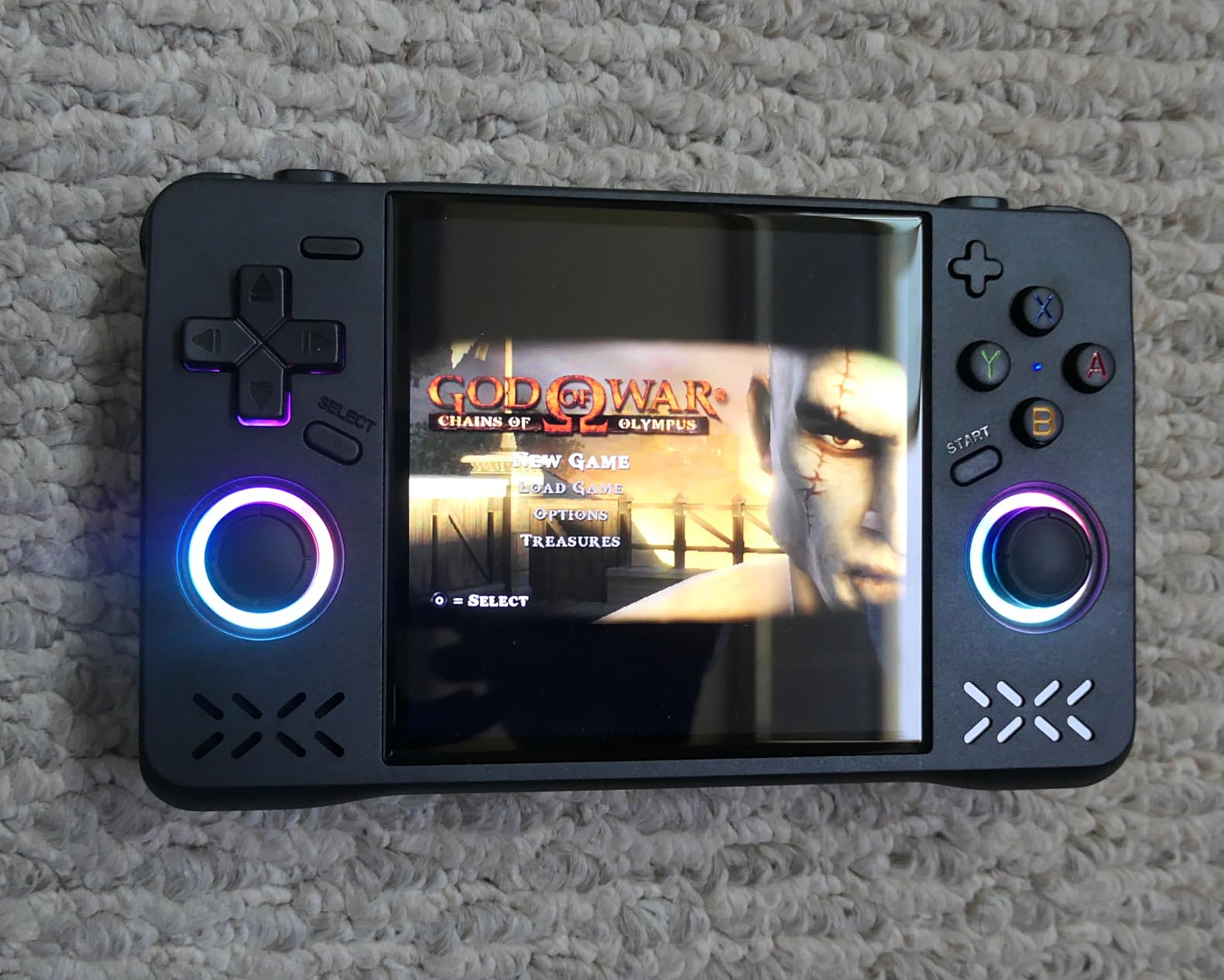 Upgraded XF40H Handheld Game Console, Retro Gaming Console Preloaded Classic Games with Multiple Emulators, 4.0 Inch 4K HD IPS Screen Open Source Linux System, Pocket Video Gaming (Black-128G) Customer Review Upgraded XF40H Handheld Game Console, Retro Gaming Console Preloaded Classic Games with Multiple Emulators, 4.0 Inch 4K HD IPS Screen Open Source Linux System, Pocket Video Gaming (Black-128G) - Customer Photo 2