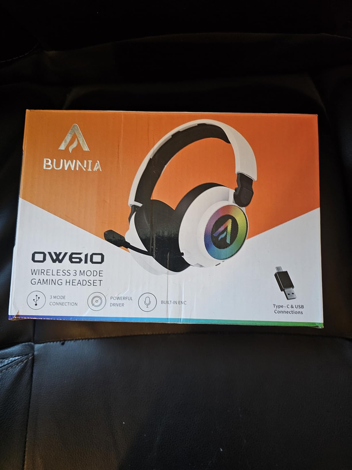 Wireless Gaming Headset for Ps5 Ps4 - 2.4GHz, Bluetooth, Wired, 7.1 Surround Sound, Noise Cancelling Mic, RGB Lights, 40H+ Battery, Lossless Audio, Comfy Over Ear Headphones for PC, Switch, Xbox, Mac - Customer Photo 2