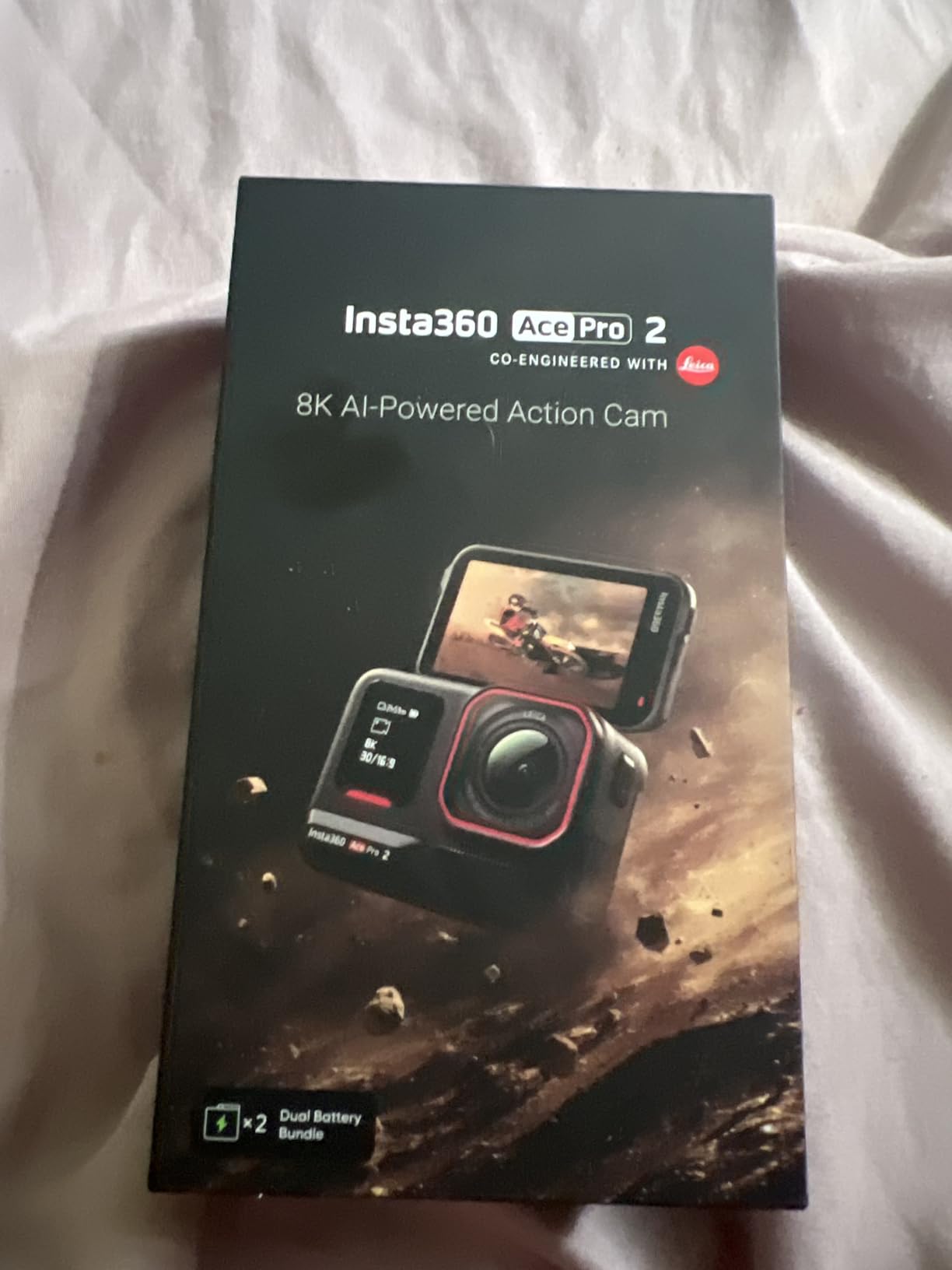 Insta360 Ace Pro 2 Dual Battery Bundle - 8K Waterproof Action Camera Co-Engineered with Leica, 1/1.3 Insta360 Ace Pro 2 Dual Battery Bundle - 8K Waterproof Action Camera Co-Engineered with Leica, 1/1.3