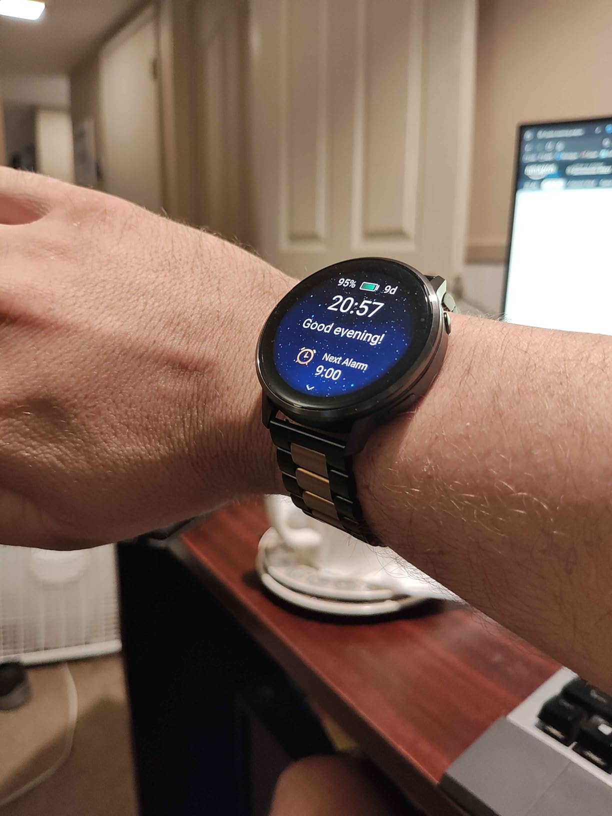 Garmin Venu® 4, 45mm, Advanced Health and Fitness GPS Smartwatch, Bright and Colorful Display, Built-in Flashlight, 12 Days of Battery Life, Slate with Black Silicone Band Customer Review Garmin Venu® 4, 45mm, Advanced Health and Fitness GPS Smartwatch, Bright and Colorful Display, Built-in Flashlight, 12 Days of Battery Life, Slate with Black Silicone Band - Customer Photo 1