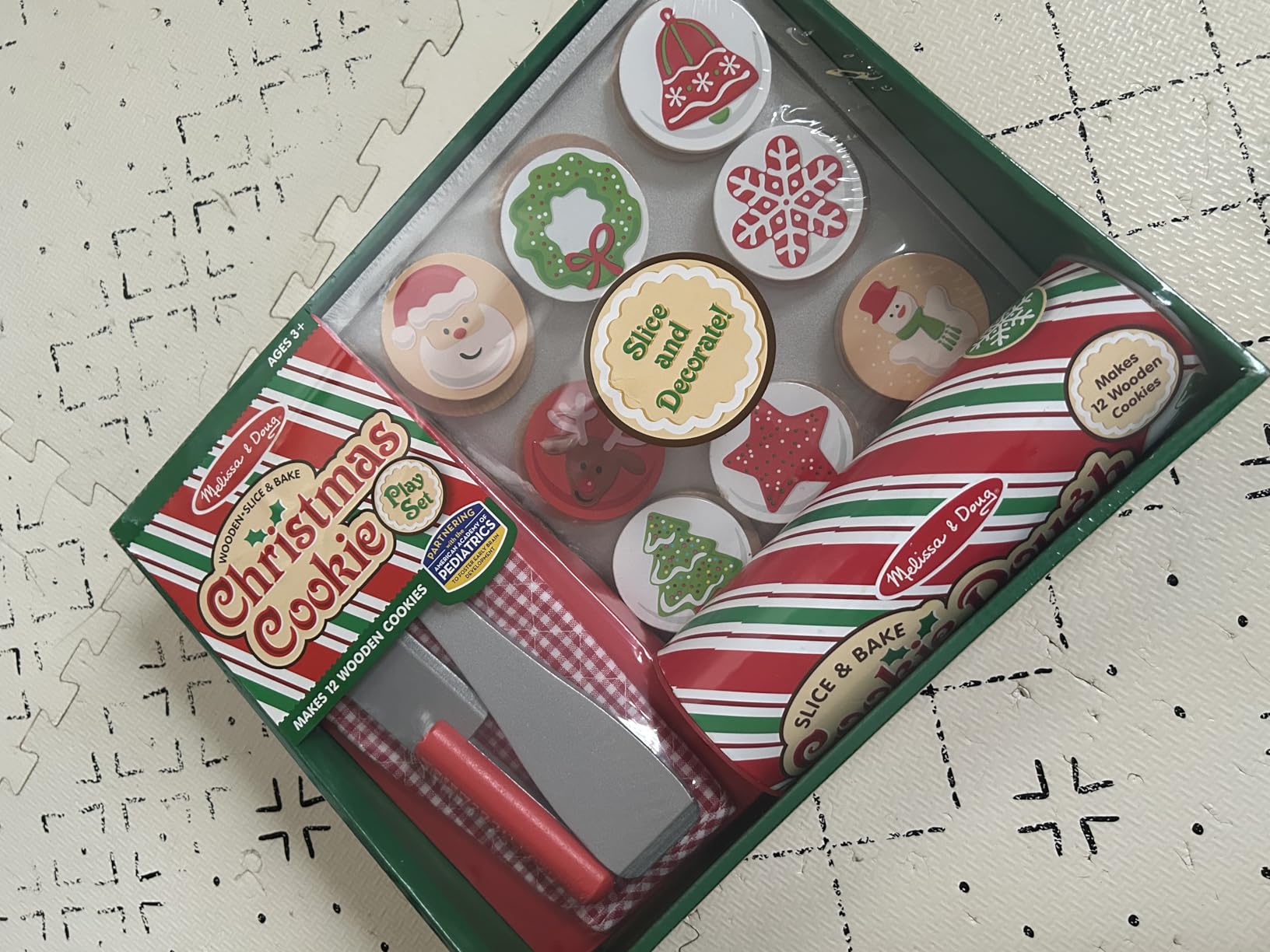 Melissa & Doug Slice and Bake Wooden Christmas Cookie Play Food Set Customer Review Melissa & Doug Slice and Bake Wooden Christmas Cookie Play Food Set - Customer Photo 1