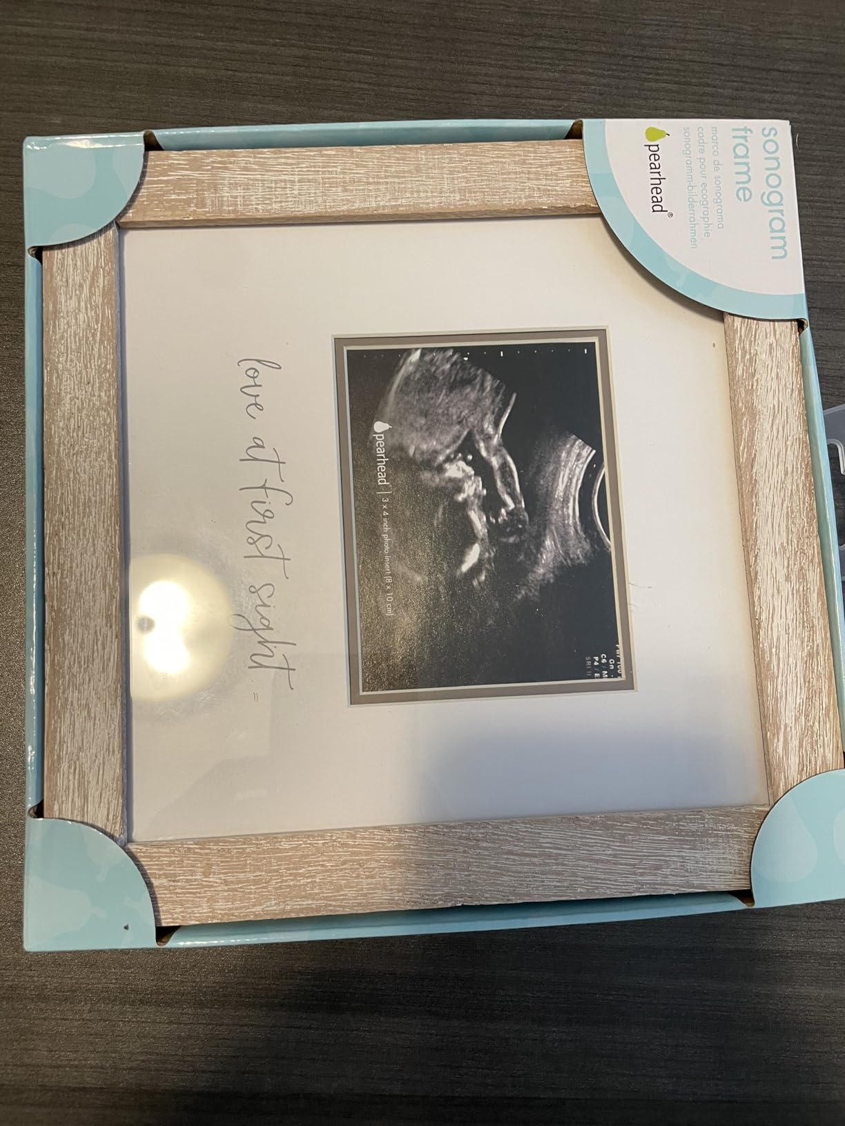 Pearhead Love at First Sight Sonogram Picture Frame, Gender Neutral Ultrasound Keepsake, Ideal Pregnancy Gift, Baby Shower and Nursery Decor, 4 Pearhead Love at First Sight Sonogram Picture Frame, Gender Neutral Ultrasound Keepsake, Ideal Pregnancy Gift, Baby Shower and Nursery Decor, 4
