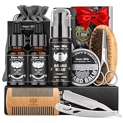 Isner Mile Beard Grooming Kit for Men Care: Trimming Sets with Beard Wash - Oil - Balm - Brush - Comb & Straight Razor, Birthday Christmas Gifts Mens Stocking Stuffers for Him Boyfriend Dad Husband Customer Review Isner Mile Beard Grooming Kit for Men Care: Trimming Sets with Beard Wash - Oil - Balm - Brush - Comb & Straight Razor, Birthday Christmas Gifts Mens Stocking Stuffers for Him Boyfriend Dad Husband - Customer Photo 2