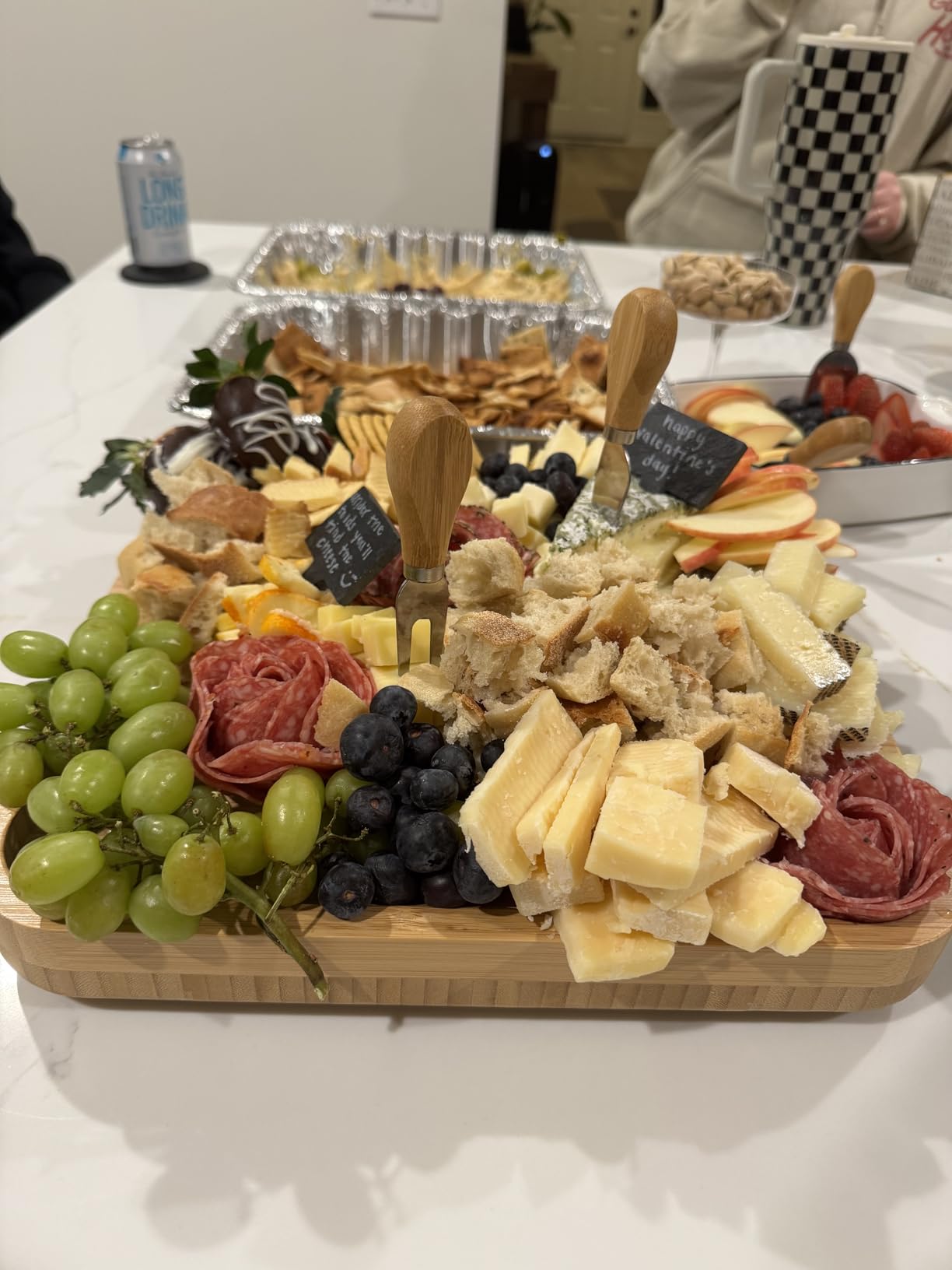 Smirly Charcuterie Board Set - Large Bamboo Cheese Board for Serving - House Warming Gifts New Home, Wedding & Bridal Shower Gift, Birthday Gift for Women Customer Review Smirly Charcuterie Board Set - Large Bamboo Cheese Board for Serving - House Warming Gifts New Home, Wedding & Bridal Shower Gift, Birthday Gift for Women - Customer Photo 1