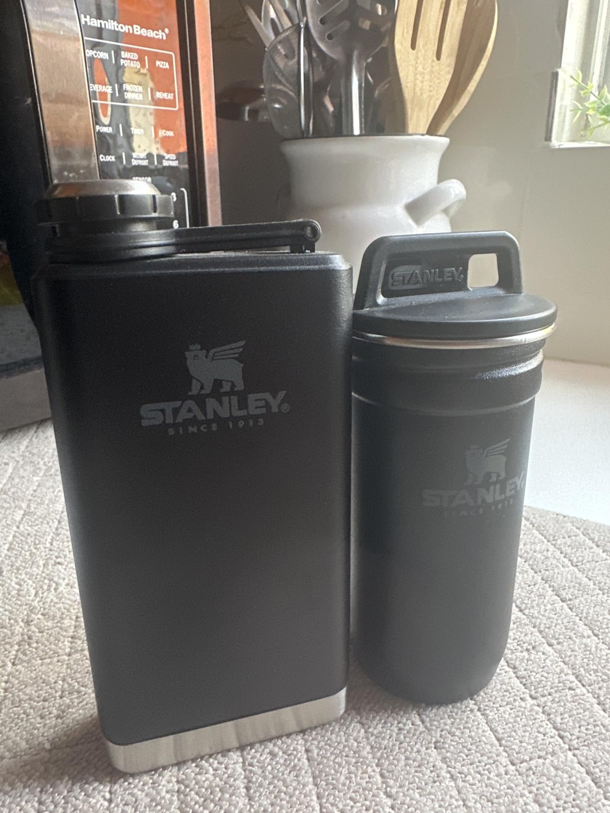 STANLEY Adventure Pre-Party Nesting Shot Glass Set | 4 Shot Glasses in Travel Carrying Case | 2 oz Stainless Steel Shooters | BPA-Free | Hammertone Green Customer Review STANLEY Adventure Pre-Party Nesting Shot Glass Set | 4 Shot Glasses in Travel Carrying Case | 2 oz Stainless Steel Shooters | BPA-Free | Hammertone Green - Customer Photo 1