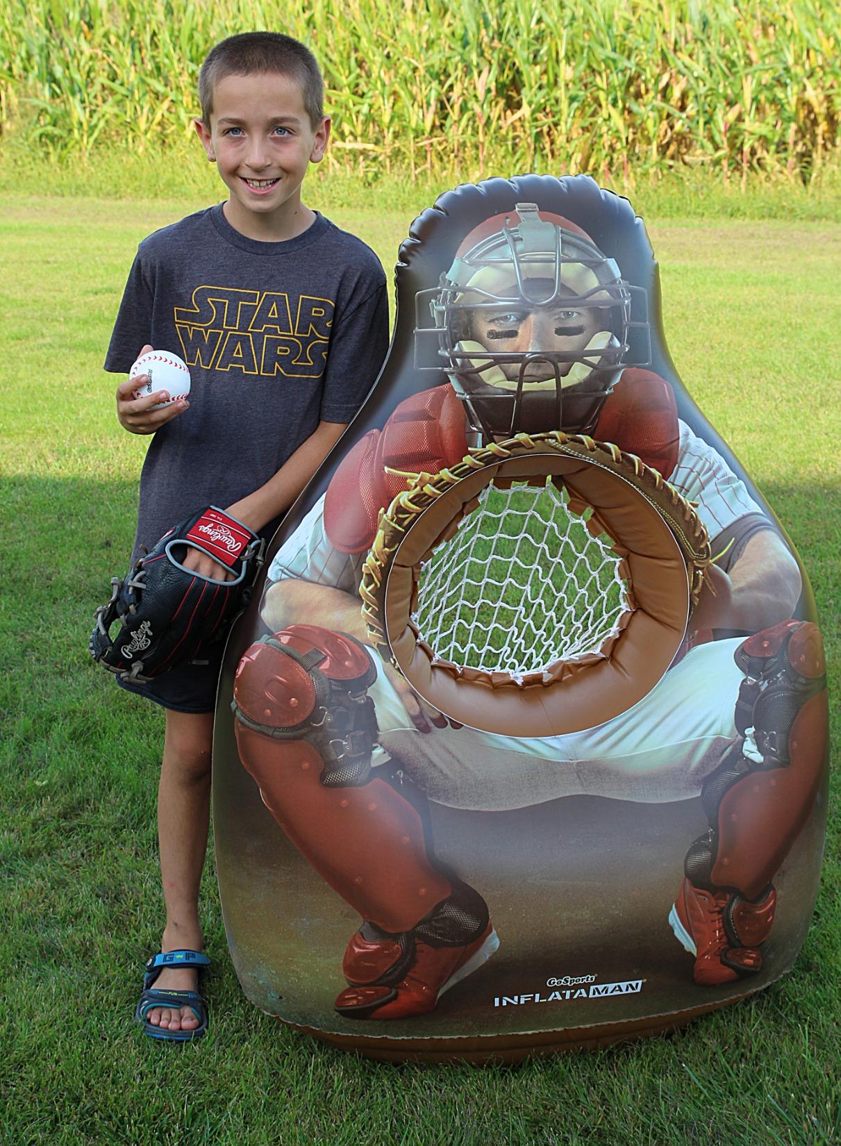 GoSports Inflataman Baseball Toss Challenge - Inflatable Catcher Strike Zone Pitching Game Customer Review GoSports Inflataman Baseball Toss Challenge - Inflatable Catcher Strike Zone Pitching Game - Customer Photo 1