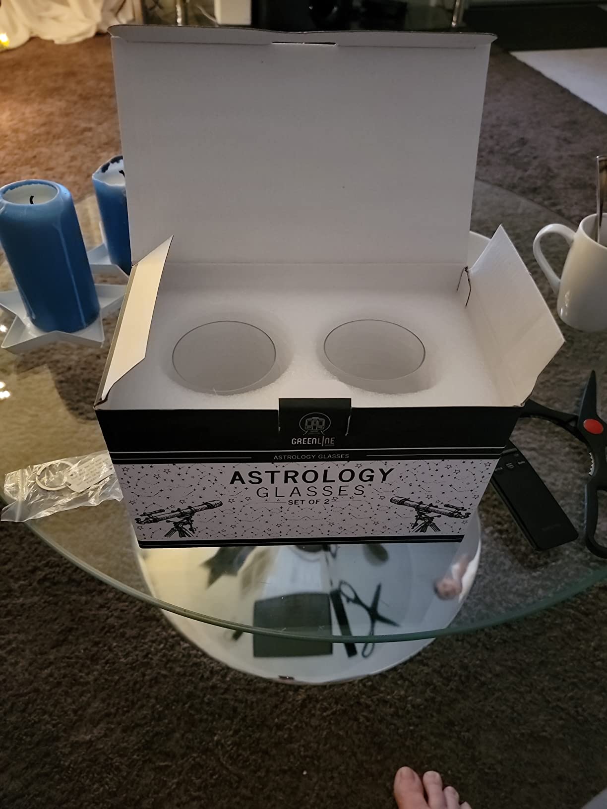Greenline Goods Libra Stemless Wine Glasses Zodiac Libra Set Hand Etched 15 oz (Set of 2) - Astrology Sign Glassware Customer Review Greenline Goods Libra Stemless Wine Glasses Zodiac Libra Set Hand Etched 15 oz (Set of 2) - Astrology Sign Glassware - Customer Photo 2