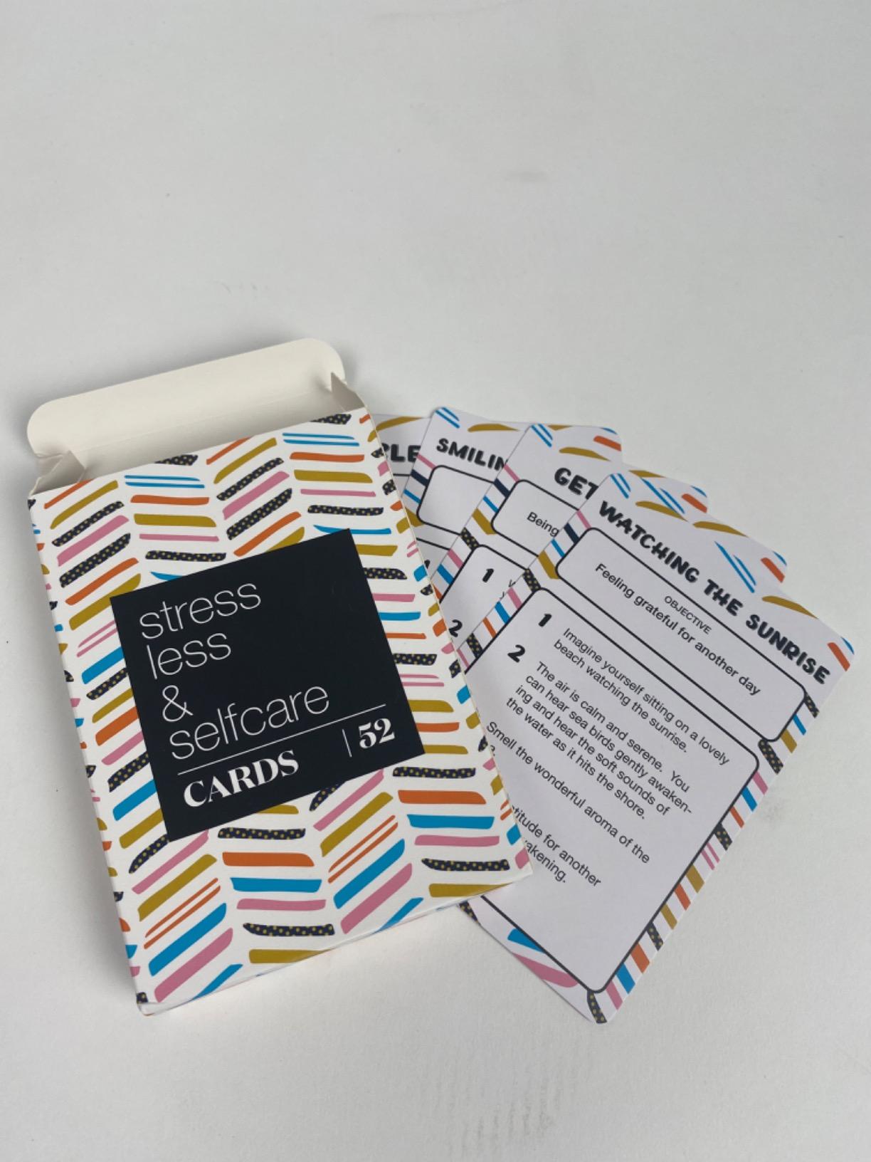 Allura & Arcia 52 Stress Less & Self Care Cards - Mindfulness & Meditation Exercises - Anxiety Relief & Relaxation Customer Review Allura & Arcia 52 Stress Less & Self Care Cards - Mindfulness & Meditation Exercises - Anxiety Relief & Relaxation - Customer Photo 2
